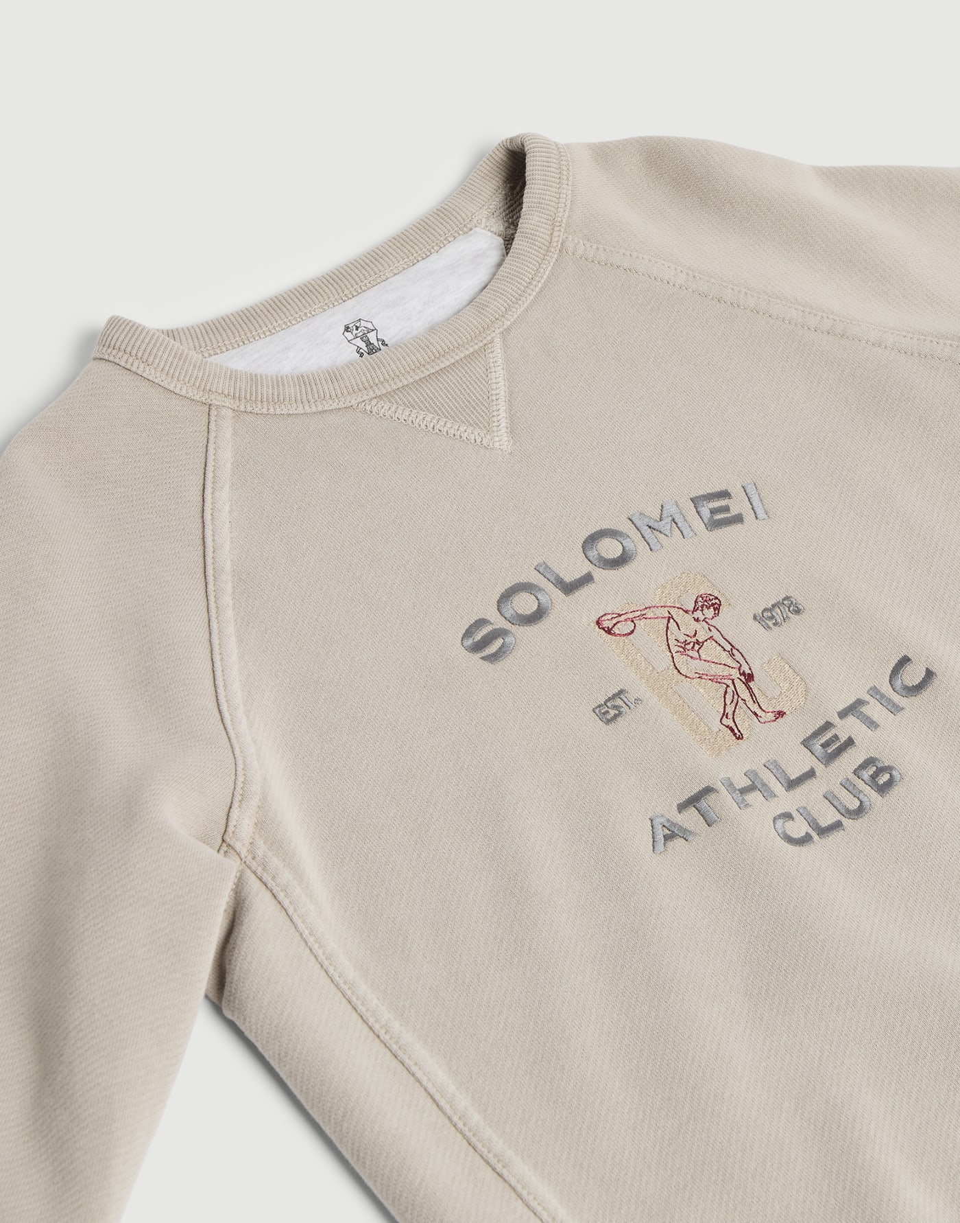 Sweatshirt aus Baumwoll-Sweatjersey Beige Jungen - Brunello Cucinelli