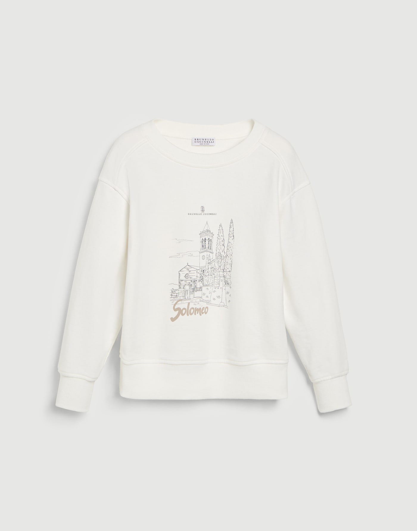 Topwear con stampa Off-White Bambina - Brunello Cucinelli