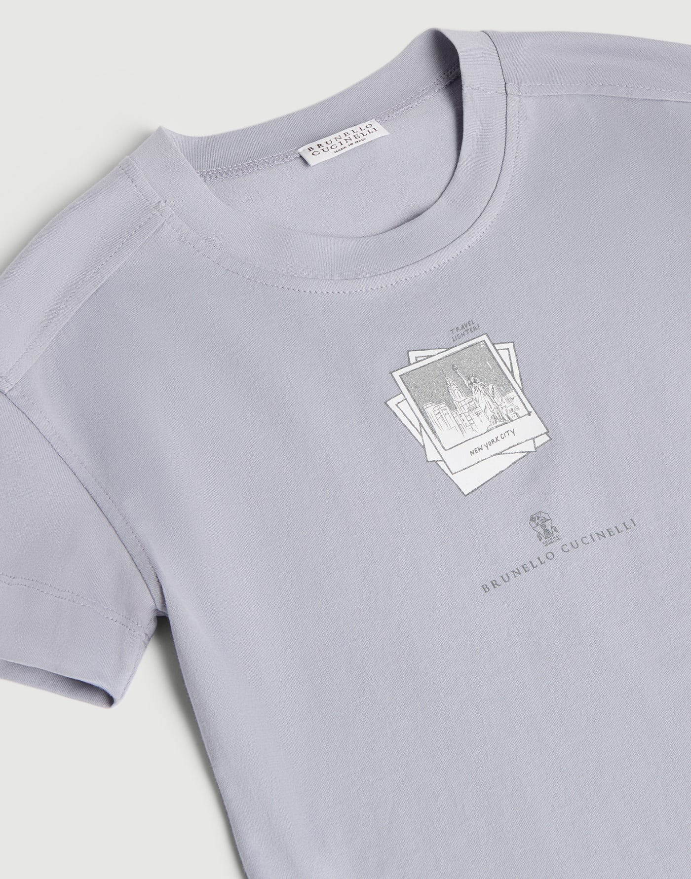 T-shirt with print Lavender Girls - Brunello Cucinelli