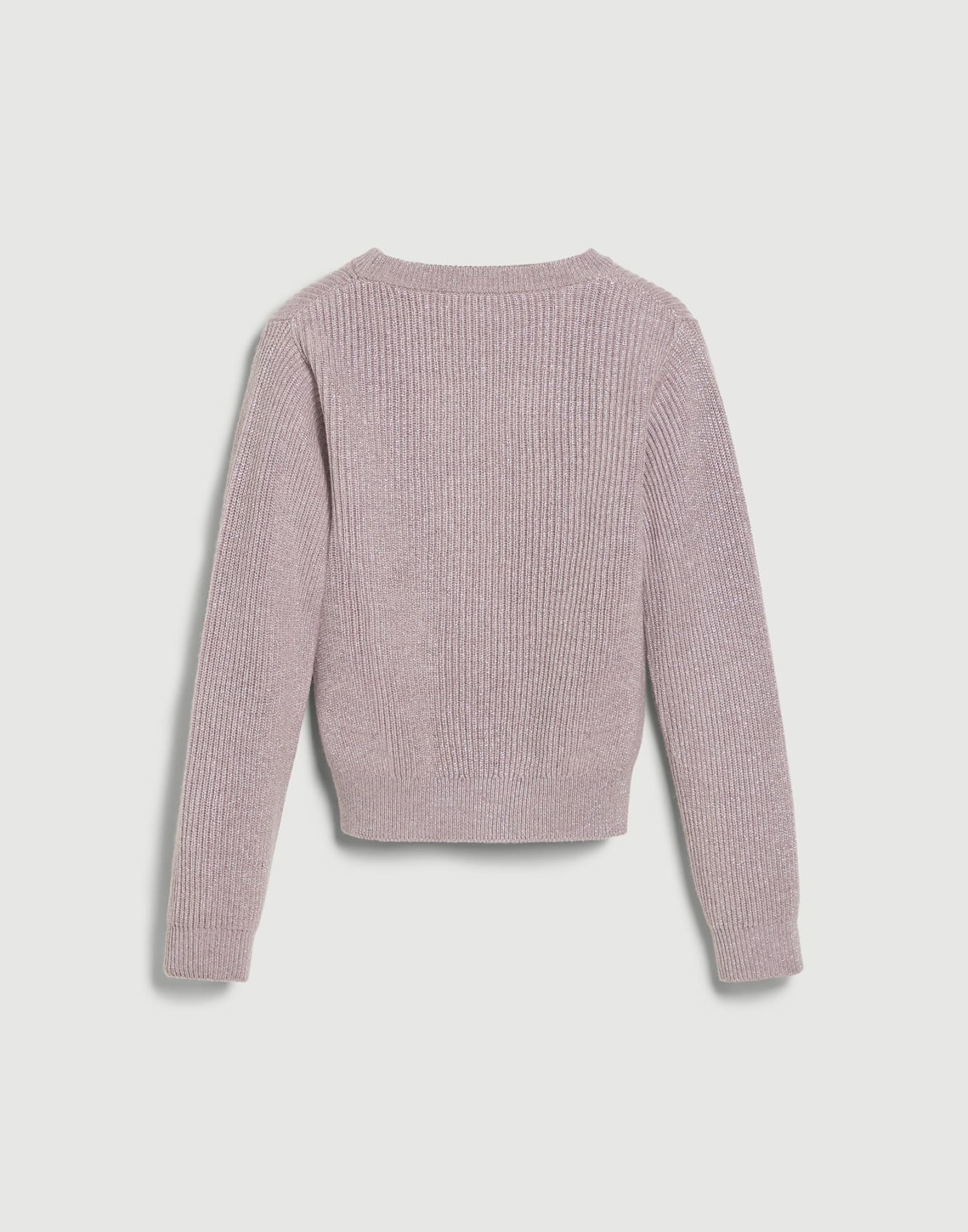 Cashmere English rib sweater Mauve Girls - Brunello Cucinelli