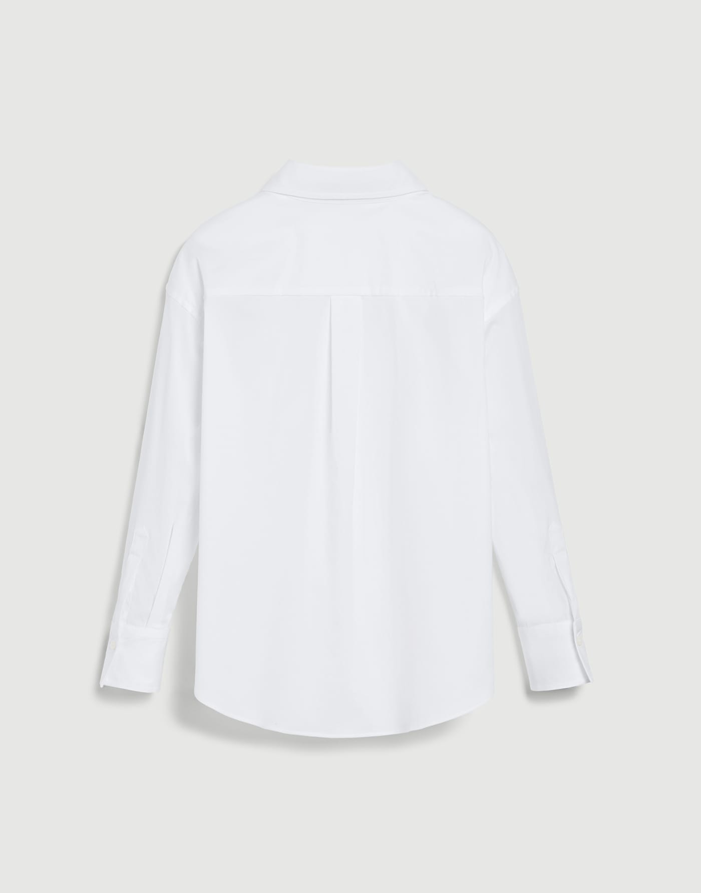 Bluse aus Stretch-Popeline mit Monili Weiß Mädchen - Brunello Cucinelli