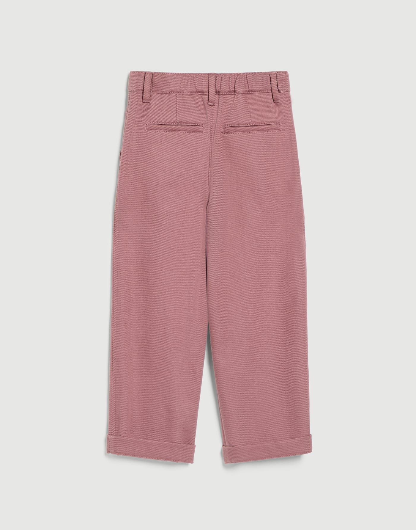 Slouchy trousers with monili Antique Pink Girls - Brunello Cucinelli
