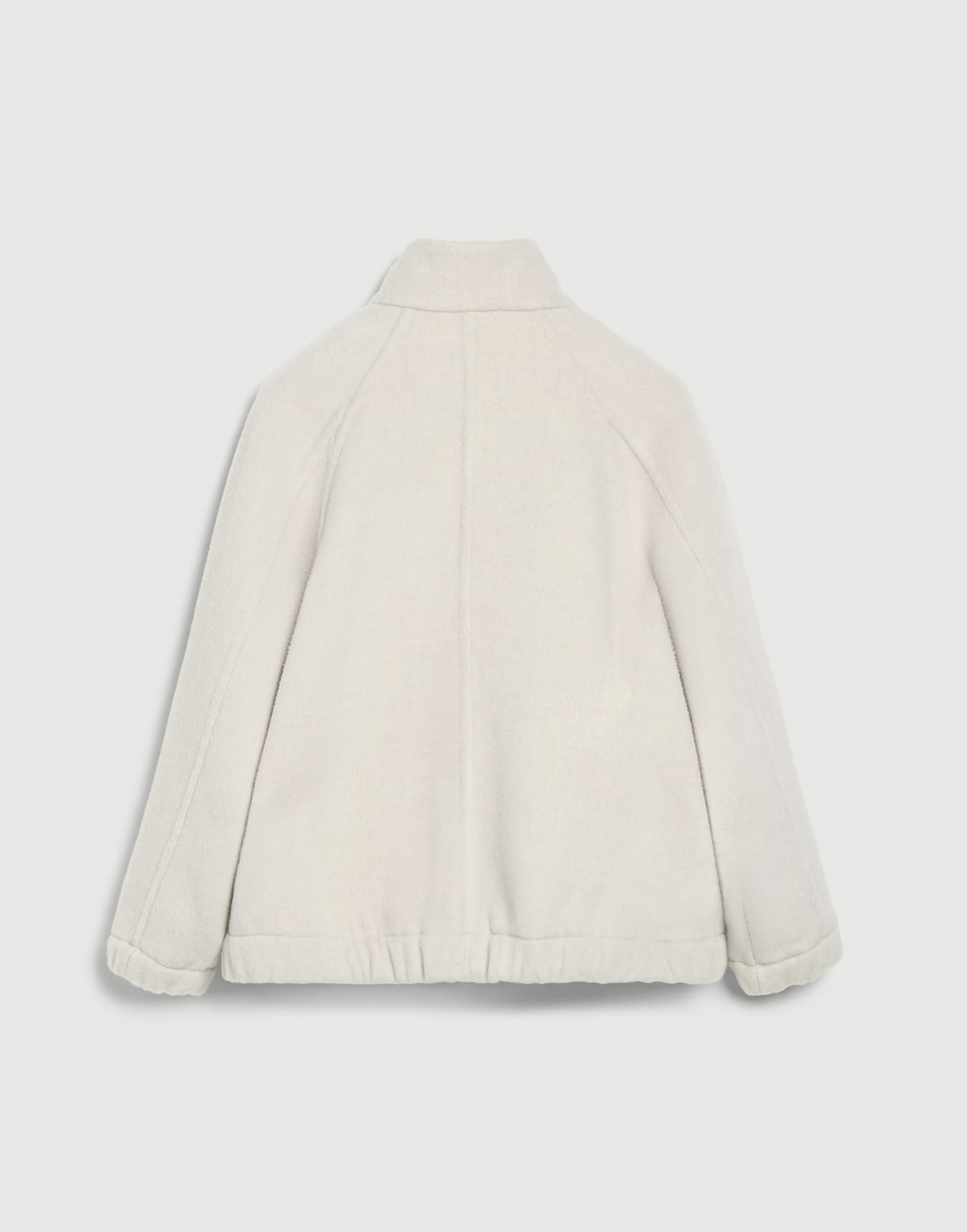 珠飾雙層呢料大衣 石灰華色 女童 - Brunello Cucinelli