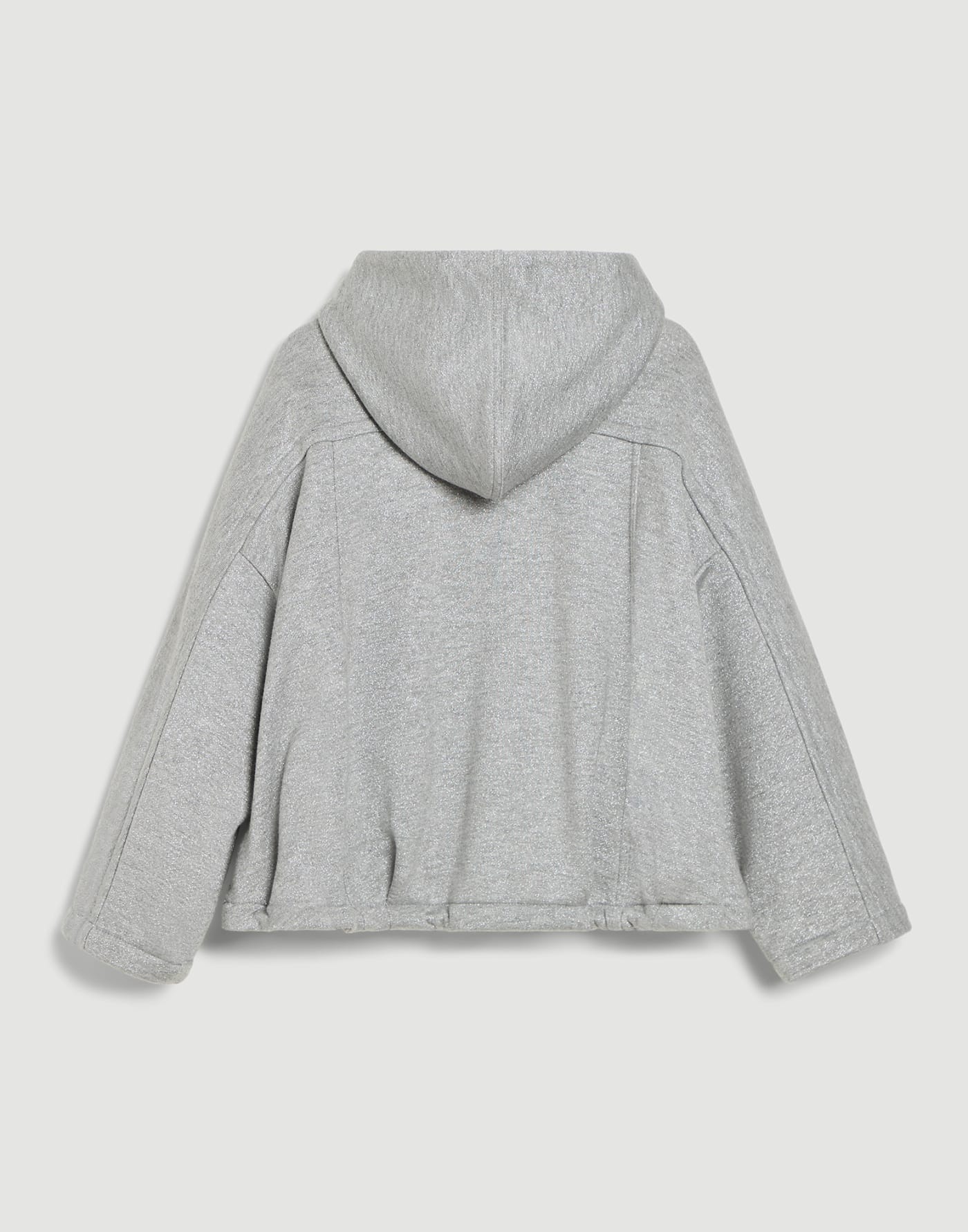 Cotton French terry sweatshirt Silver Girls - Brunello Cucinelli
