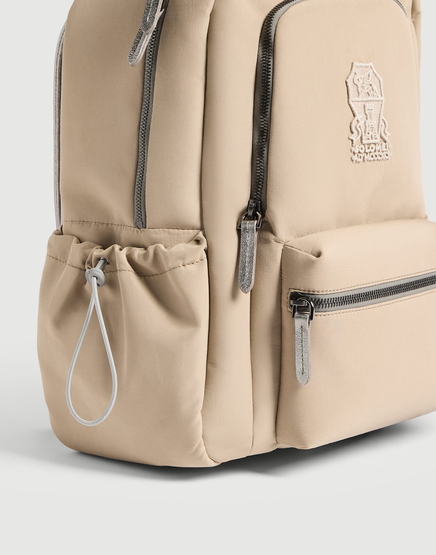 Zaino in taffetà Beige Bambina - Brunello Cucinelli