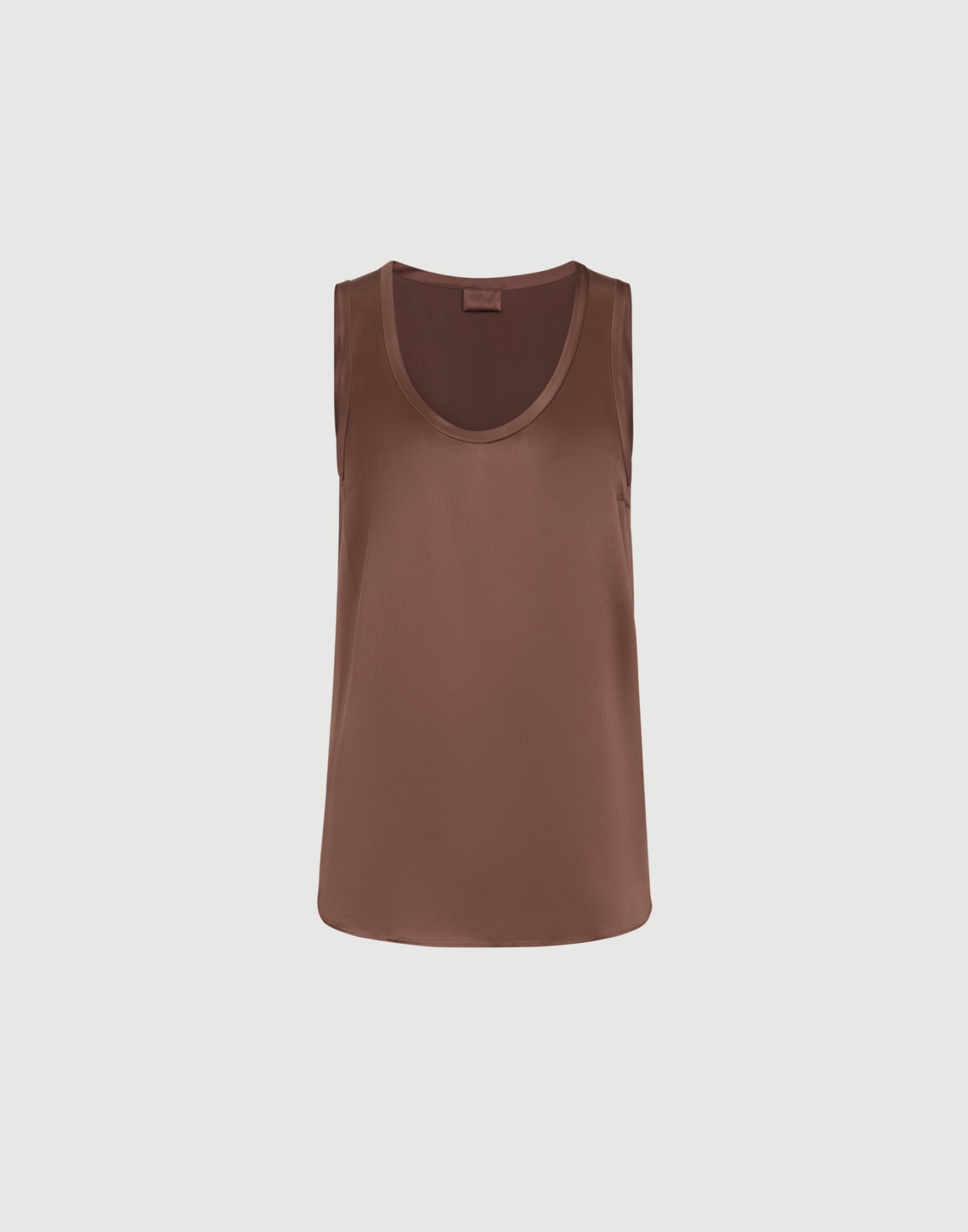 Stretch silk satin camisole Brown Woman - Brunello Cucinelli
