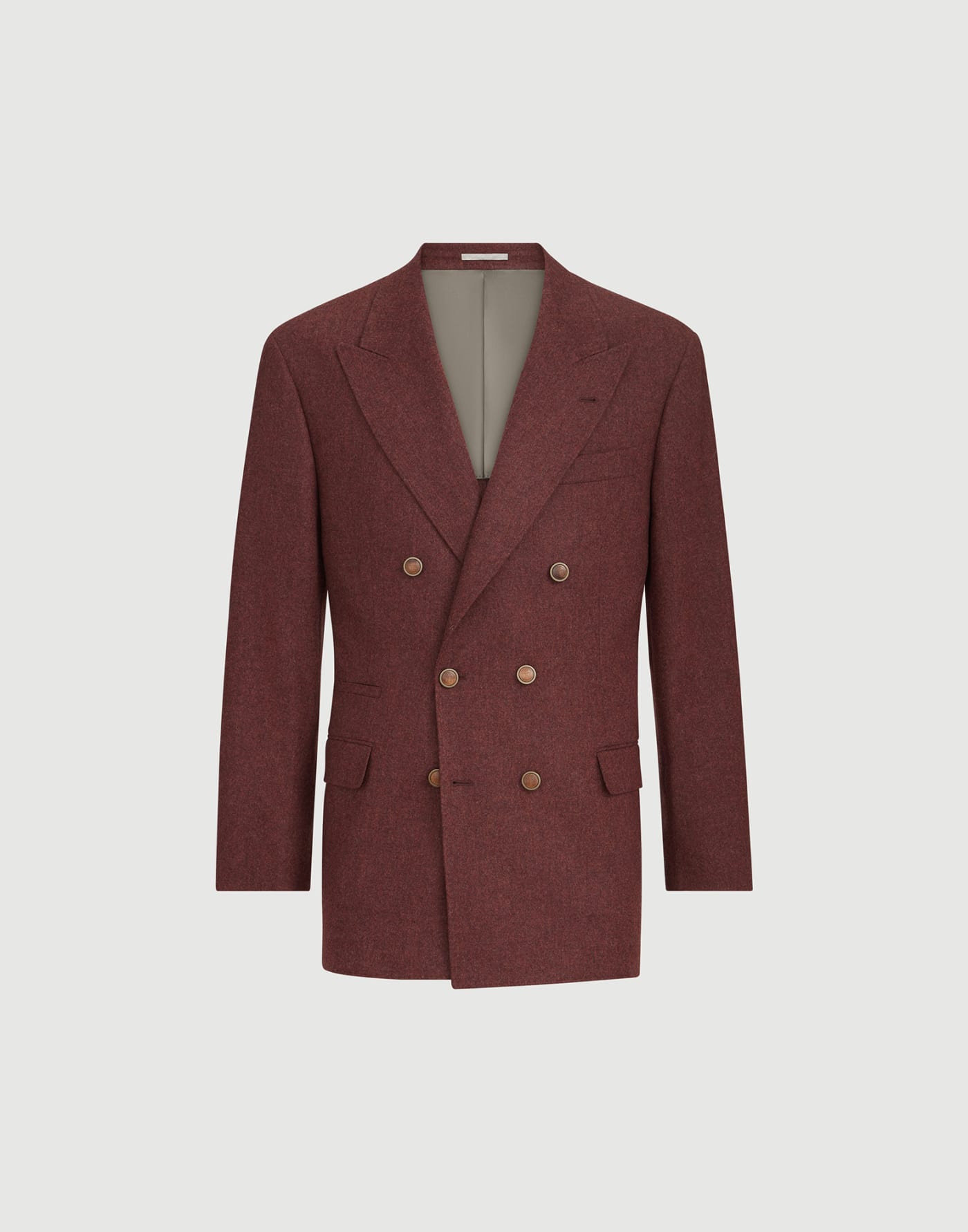 Giacca Tailor Cavallo in flanella Lava Uomo - Brunello Cucinelli