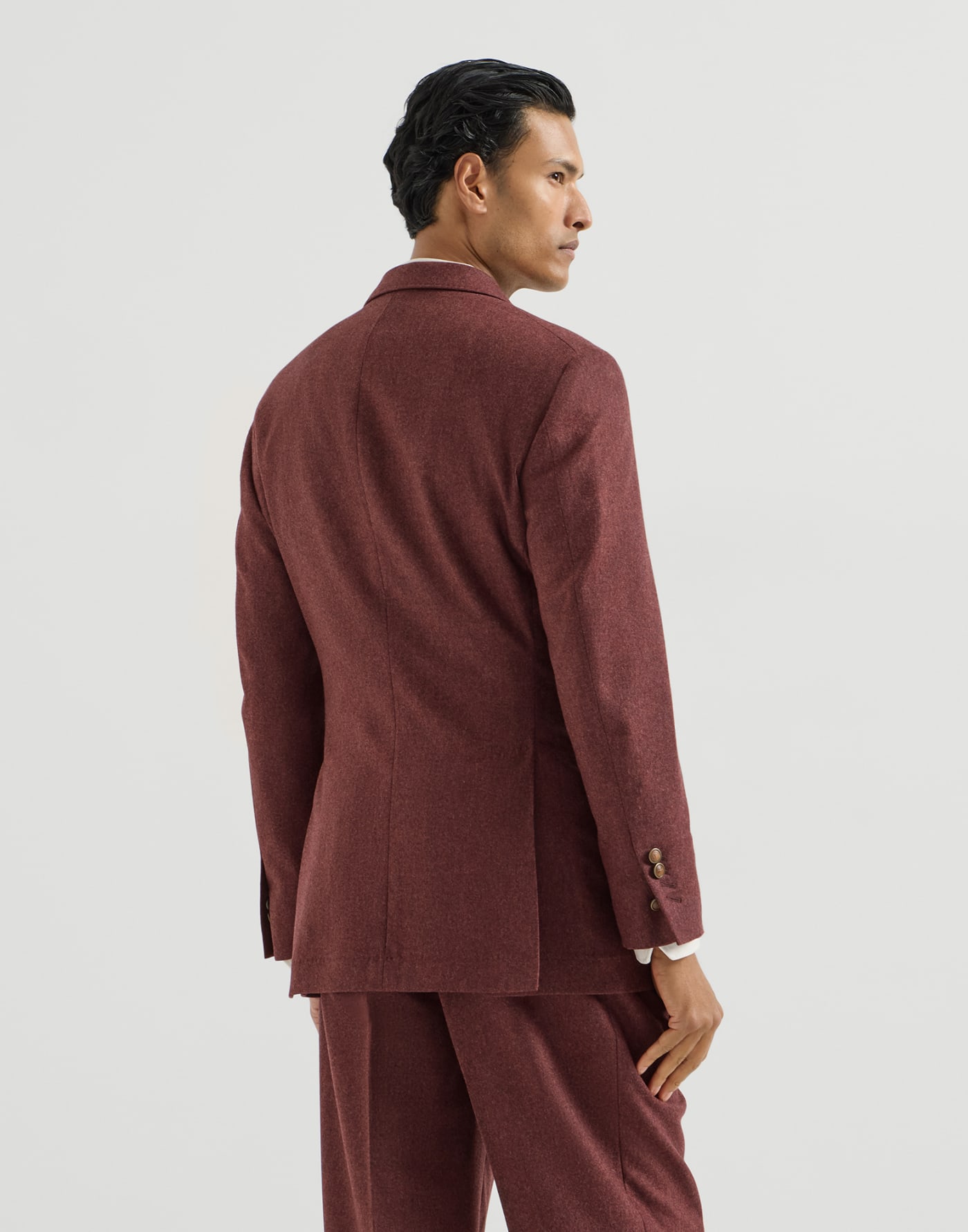 Giacca Tailor Cavallo in flanella Lava Uomo - Brunello Cucinelli