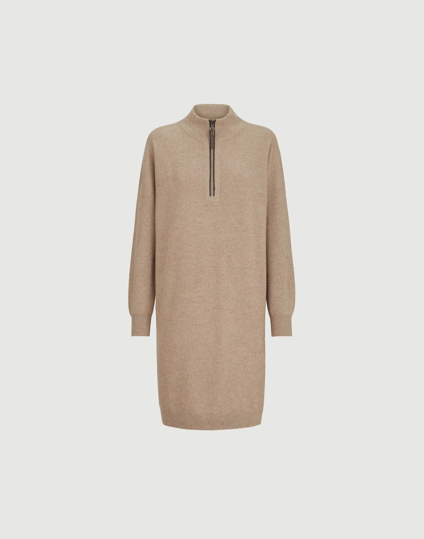 Rib knit dress Beige Woman - Brunello Cucinelli