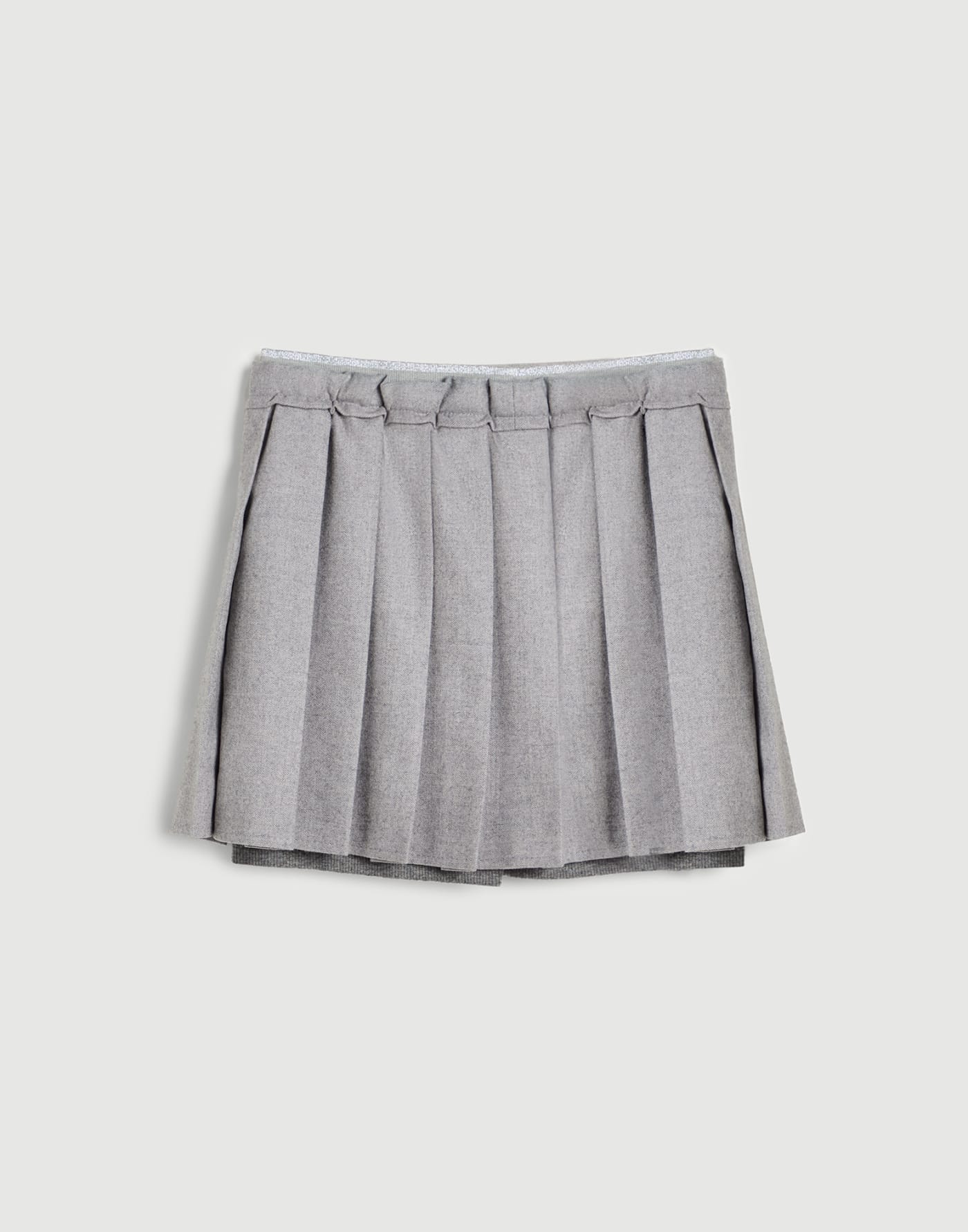 Pleated skirt Pearl Grey Girls - Brunello Cucinelli
