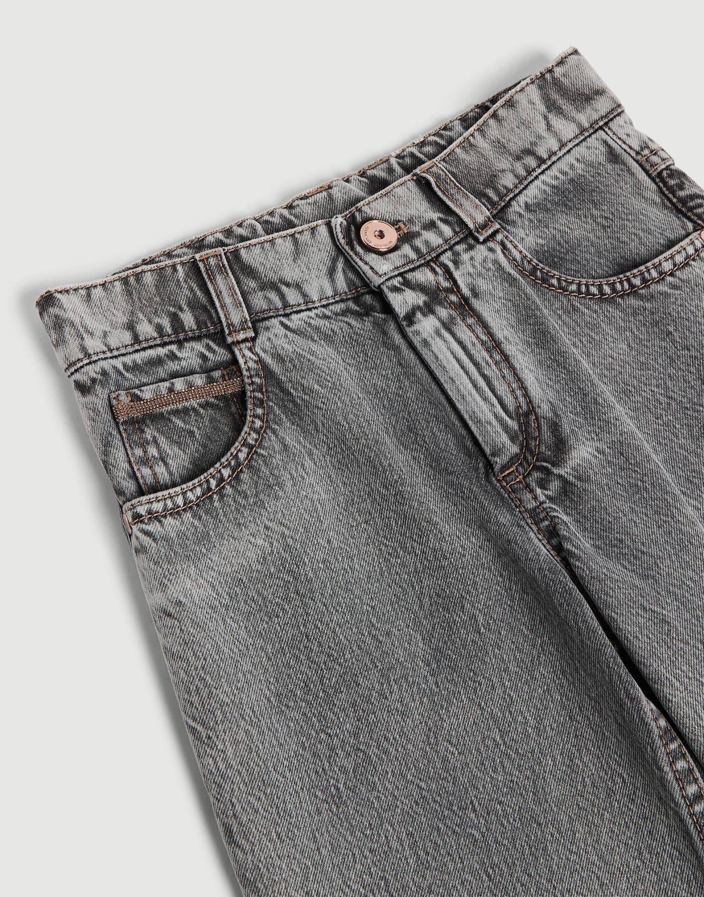 Straight trousers Grey Girls - Brunello Cucinelli