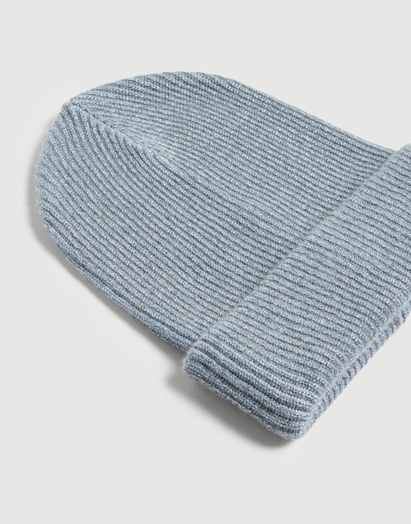 Sparkling beanie with monili Sky Blue Girls - Brunello Cucinelli