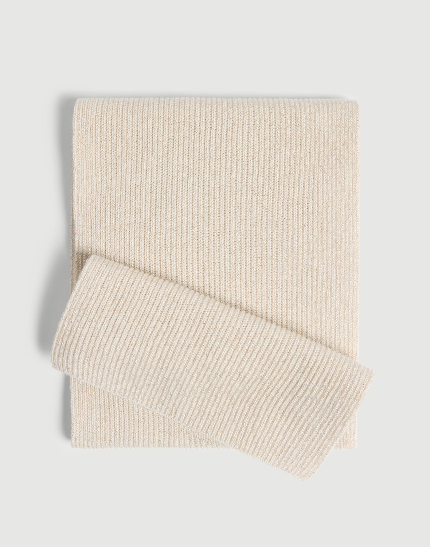 Sparkling cashmere knit scarf Beige Girls - Brunello Cucinelli