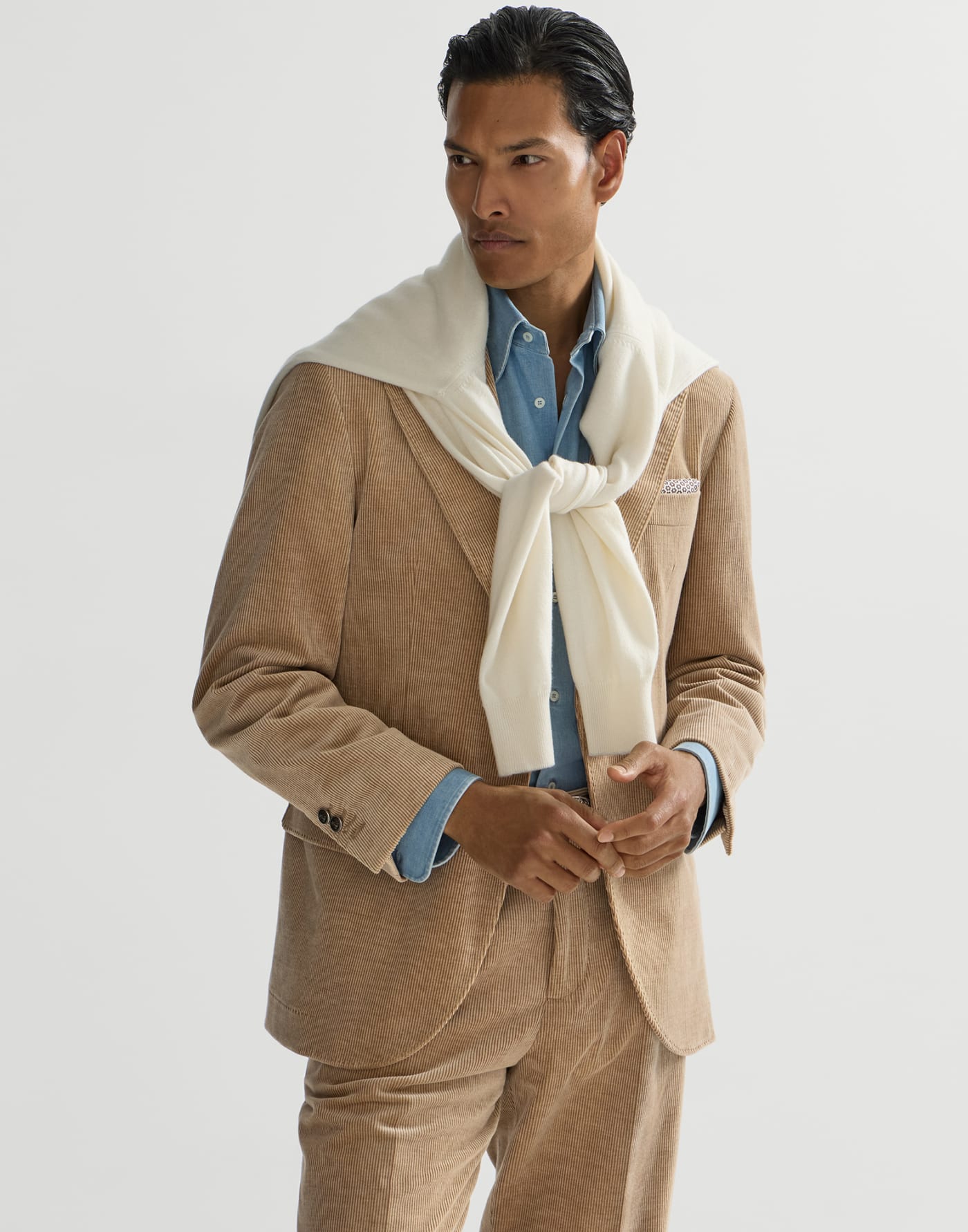 Corduroy blazer Camel Man - Brunello Cucinelli