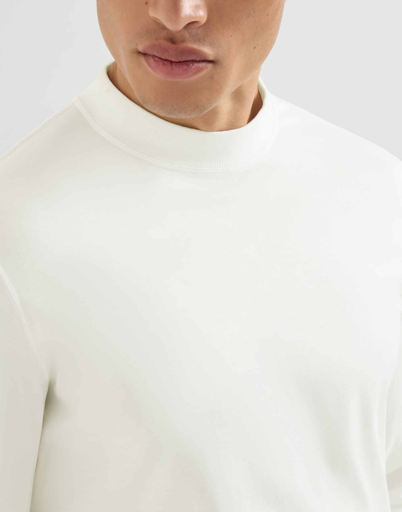 Cotton jersey T-shirt Off-White Man - Brunello Cucinelli