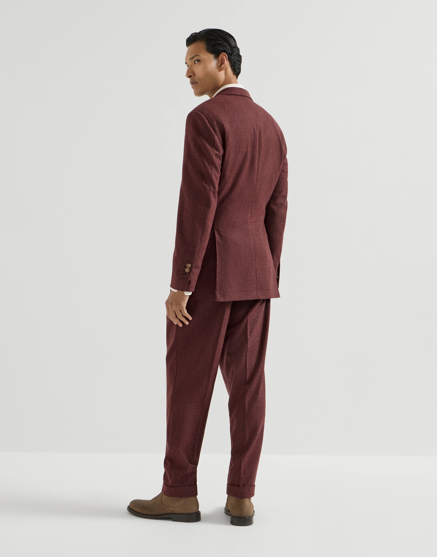 Abito Tailor in flanella Lava Uomo - Brunello Cucinelli