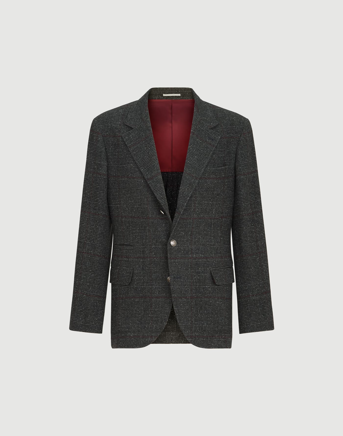 Prince of Wales deconstructed blazer Anthracite Man - Brunello Cucinelli