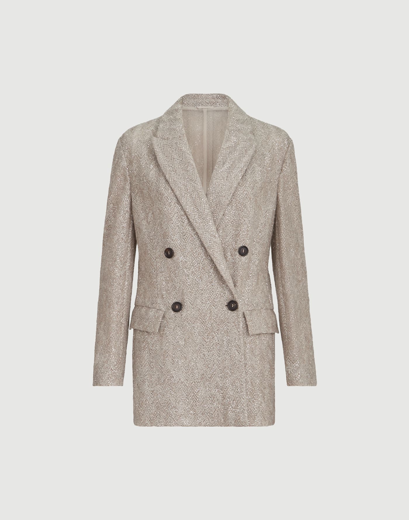 Dazzling chevron embroidery blazer Rope Woman - Brunello Cucinelli
