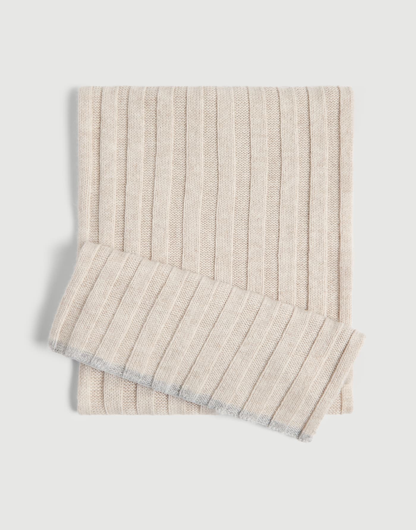 Cashmere knit scarf Oyster Boys - Brunello Cucinelli