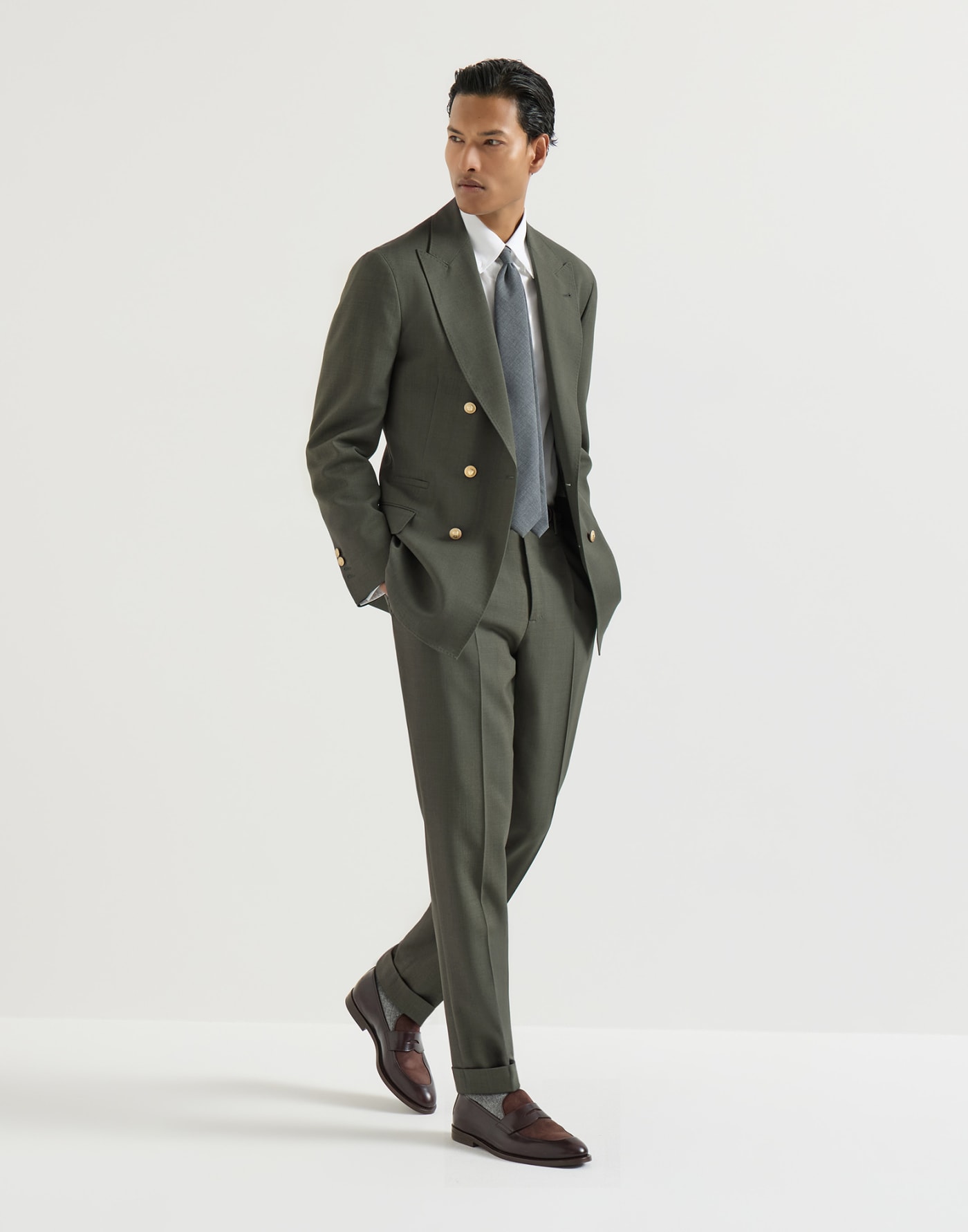 Virgin wool suit Forest Man - Brunello Cucinelli