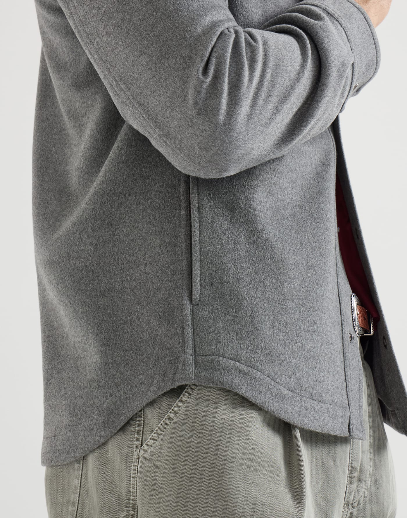 Shirt-style outerwear jacket Grey Man - Brunello Cucinelli