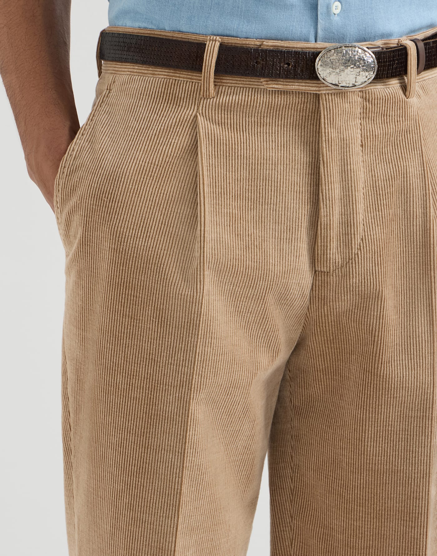 Corduroy trousers Camel Man - Brunello Cucinelli