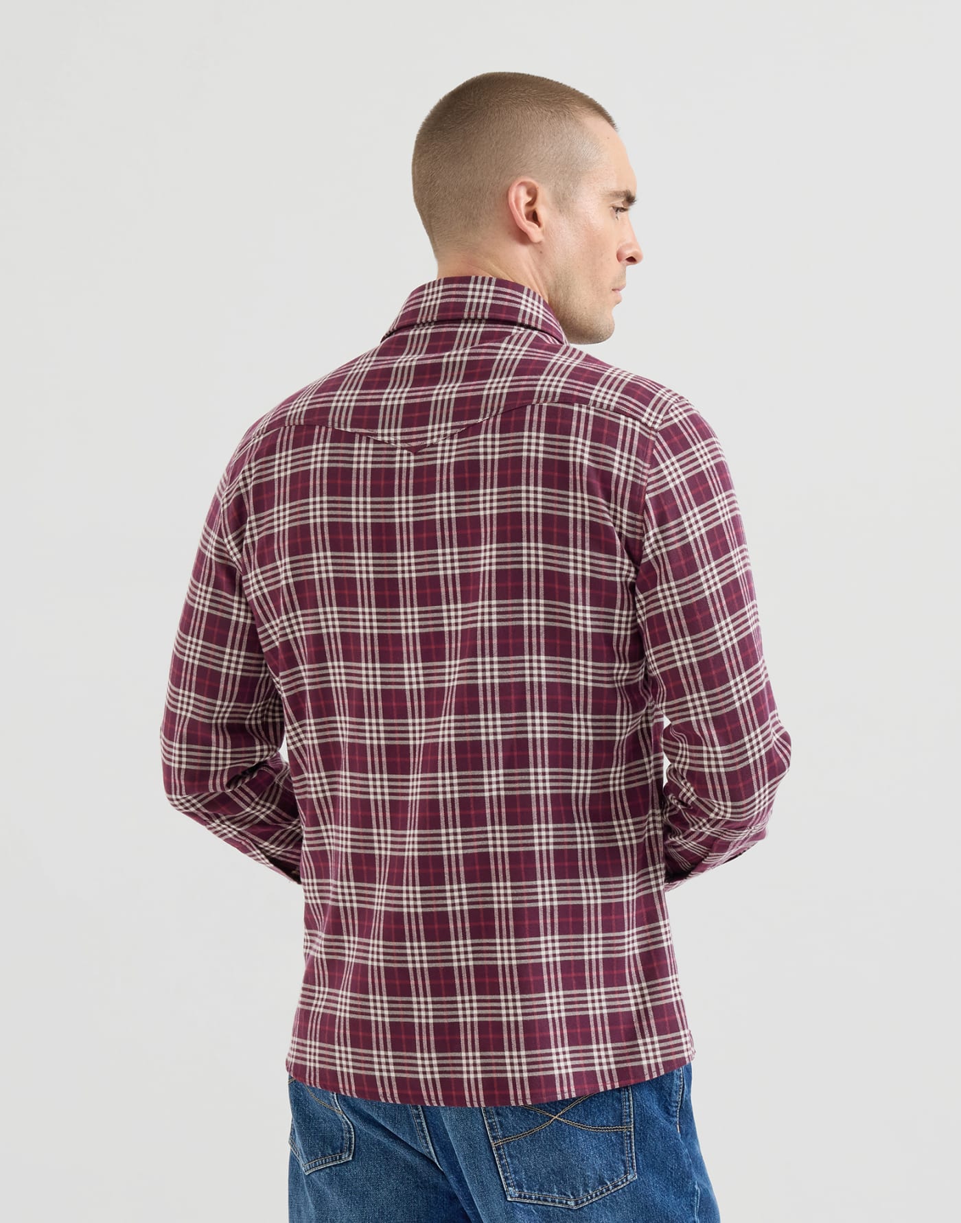 Shirt with chest pockets Blueberry Man - Brunello Cucinelli