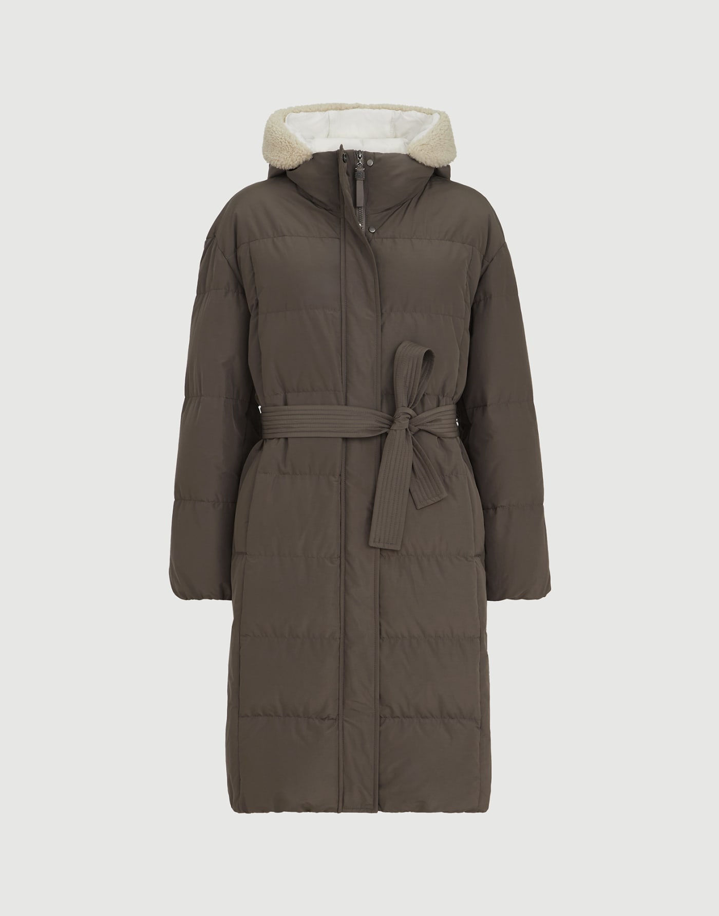 Taffeta down jacket Brown Woman - Brunello Cucinelli