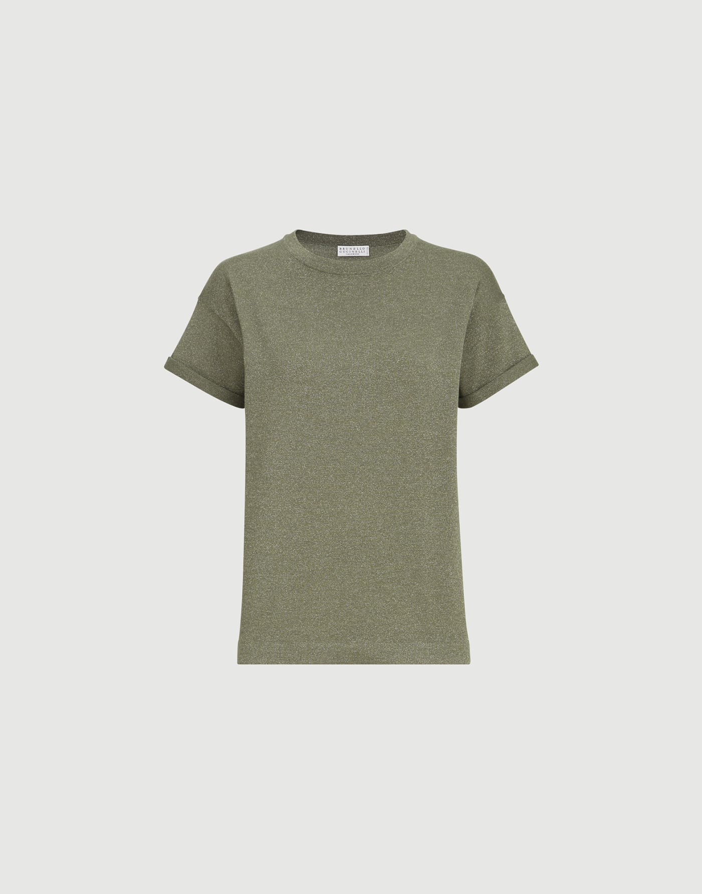 Cashmere and silk knit T-shirt Origano Woman - Brunello Cucinelli