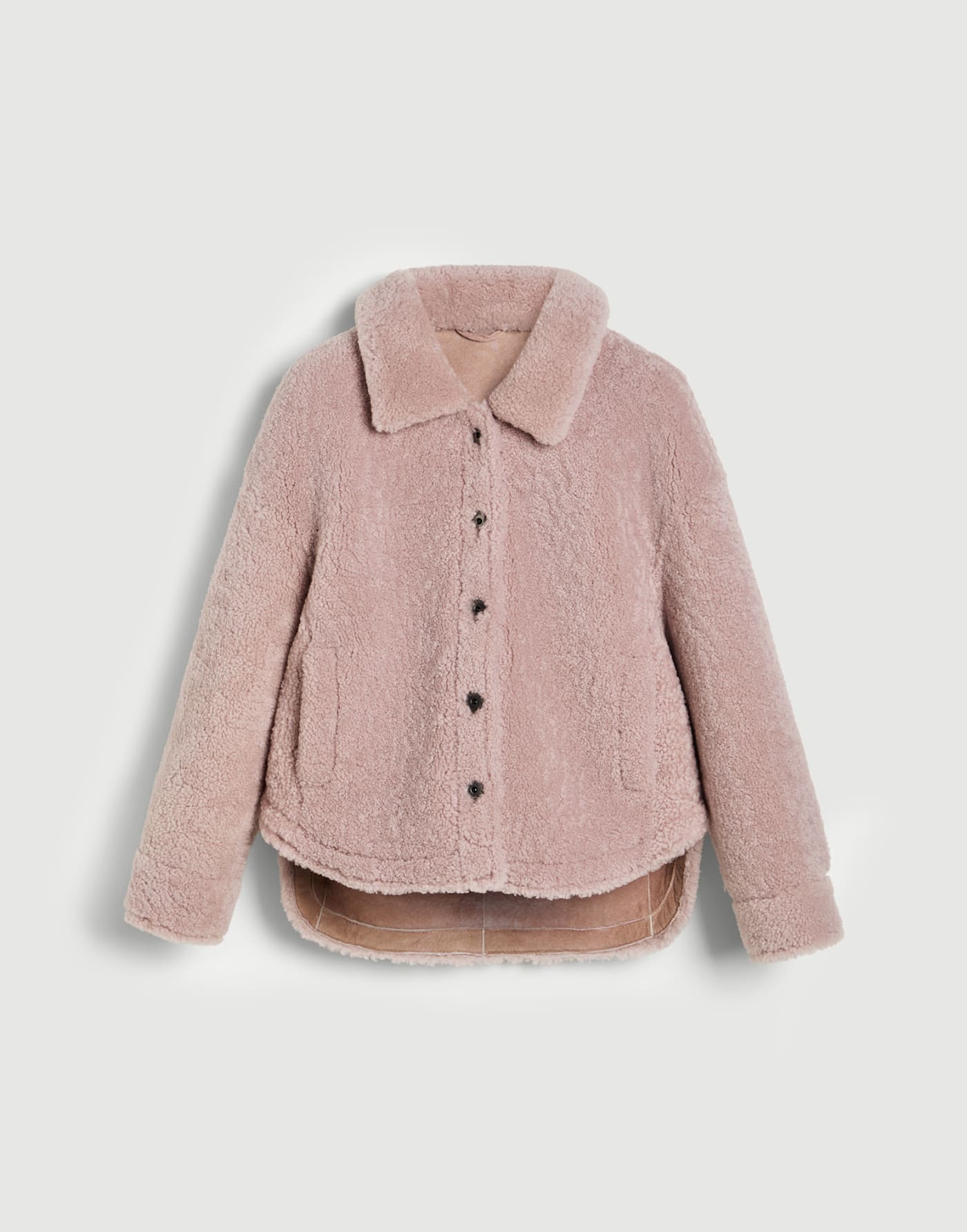 剪羊毛外套 粉紅色 女童 - Brunello Cucinelli