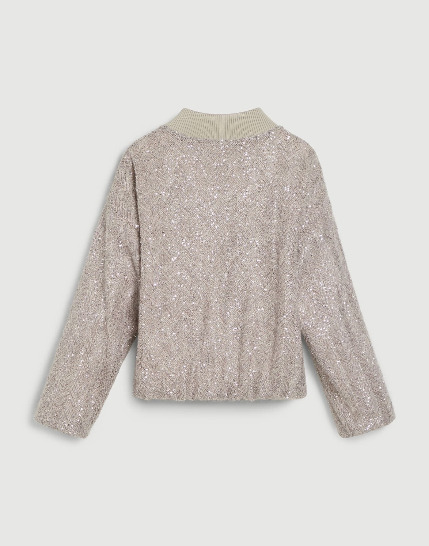 Blouson mit Dazzling Chevron Embroidery Rosa Mädchen - Brunello Cucinelli