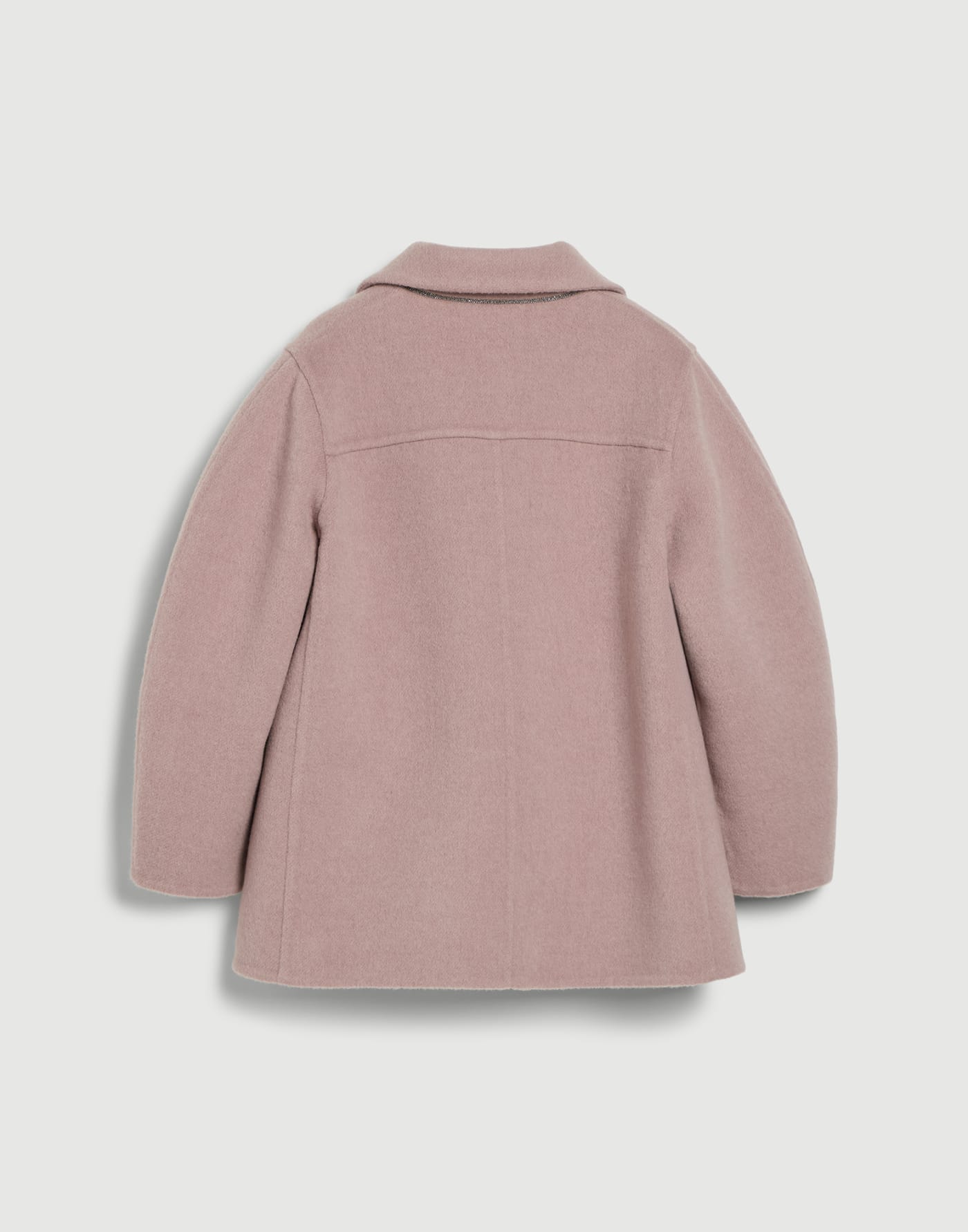 雙面工藝披風斗篷 淡錦葵紫 女童 - Brunello Cucinelli
