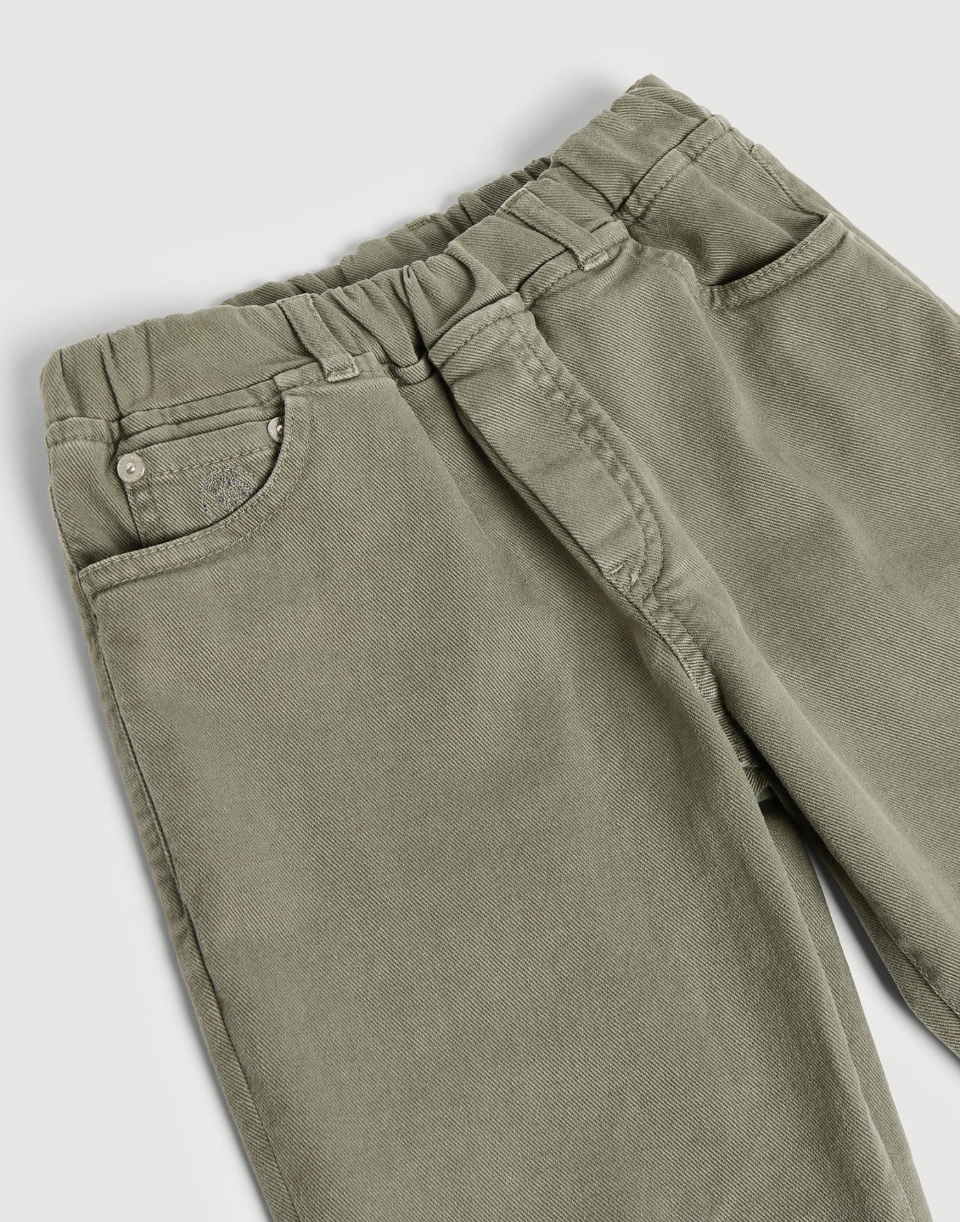 Pantalone in denim comfort Militare Bambino - Brunello Cucinelli