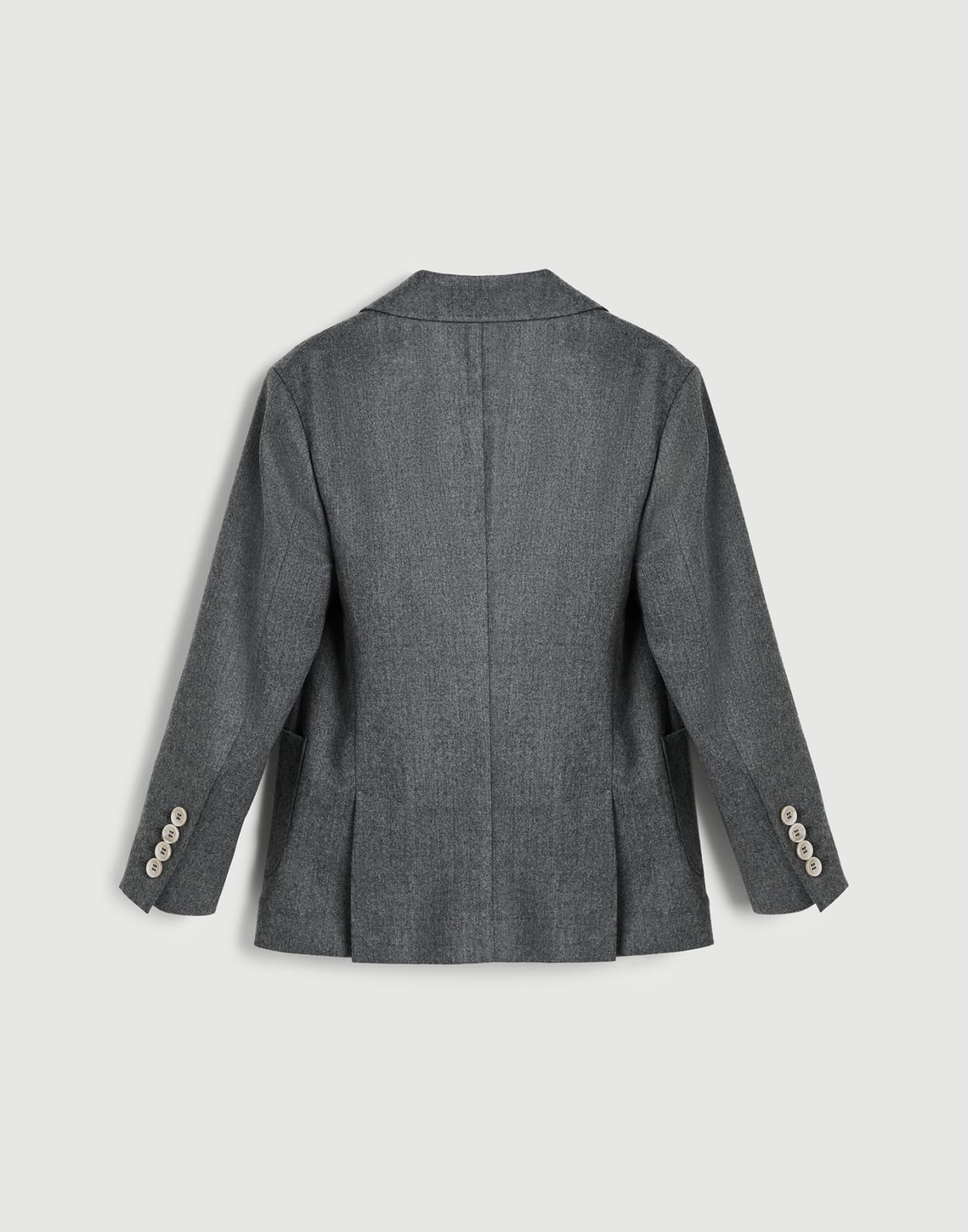 法蘭絨西裝外套 灰色 男童 - Brunello Cucinelli