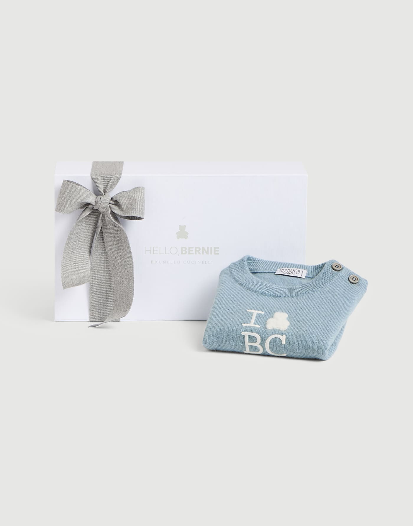 Bernie Baby cashmere sweater Sky Blue Baby - Brunello Cucinelli