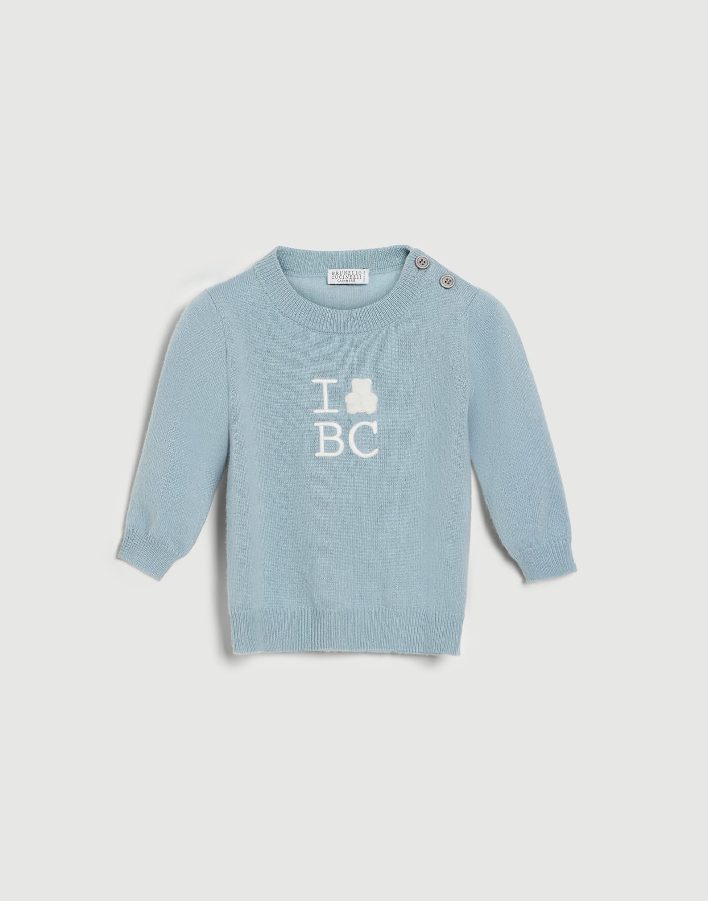 Bernie Baby cashmere sweater Sky Blue Baby - Brunello Cucinelli