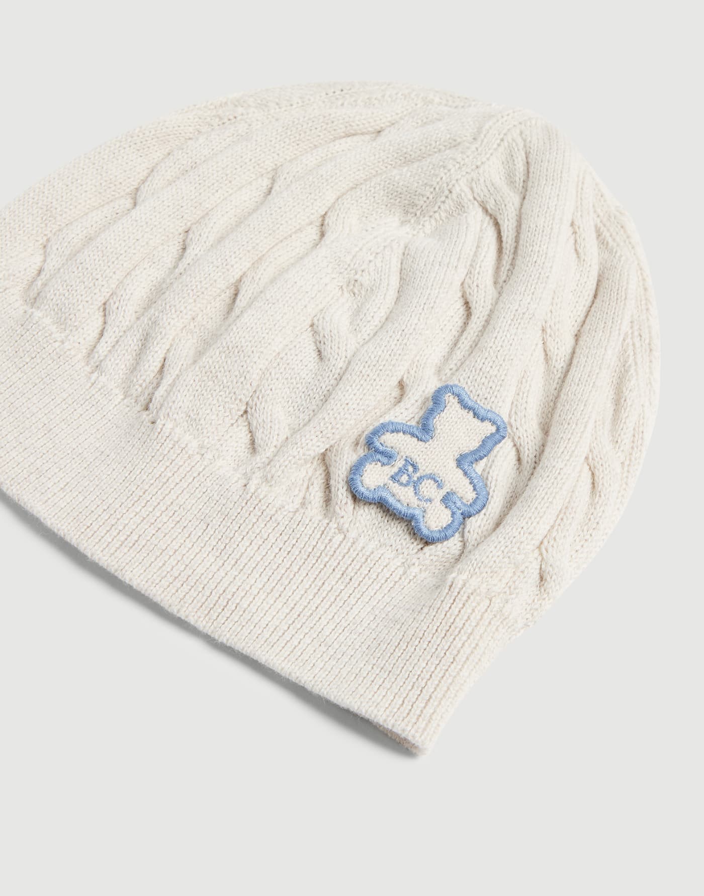 Papalina Baby Bernie in maglia Beige / Blu Baby - Brunello Cucinelli