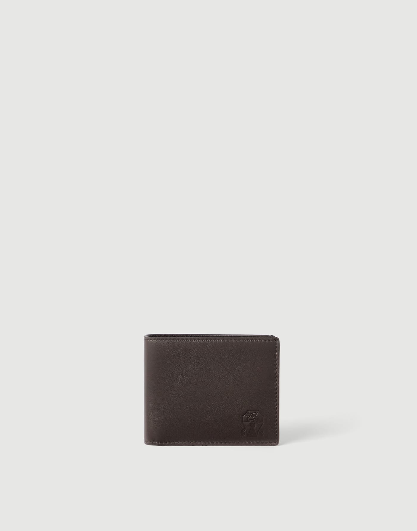 Кошелек из телячьей кожи Smooth Коричневый Мужчина - Brunello Cucinelli