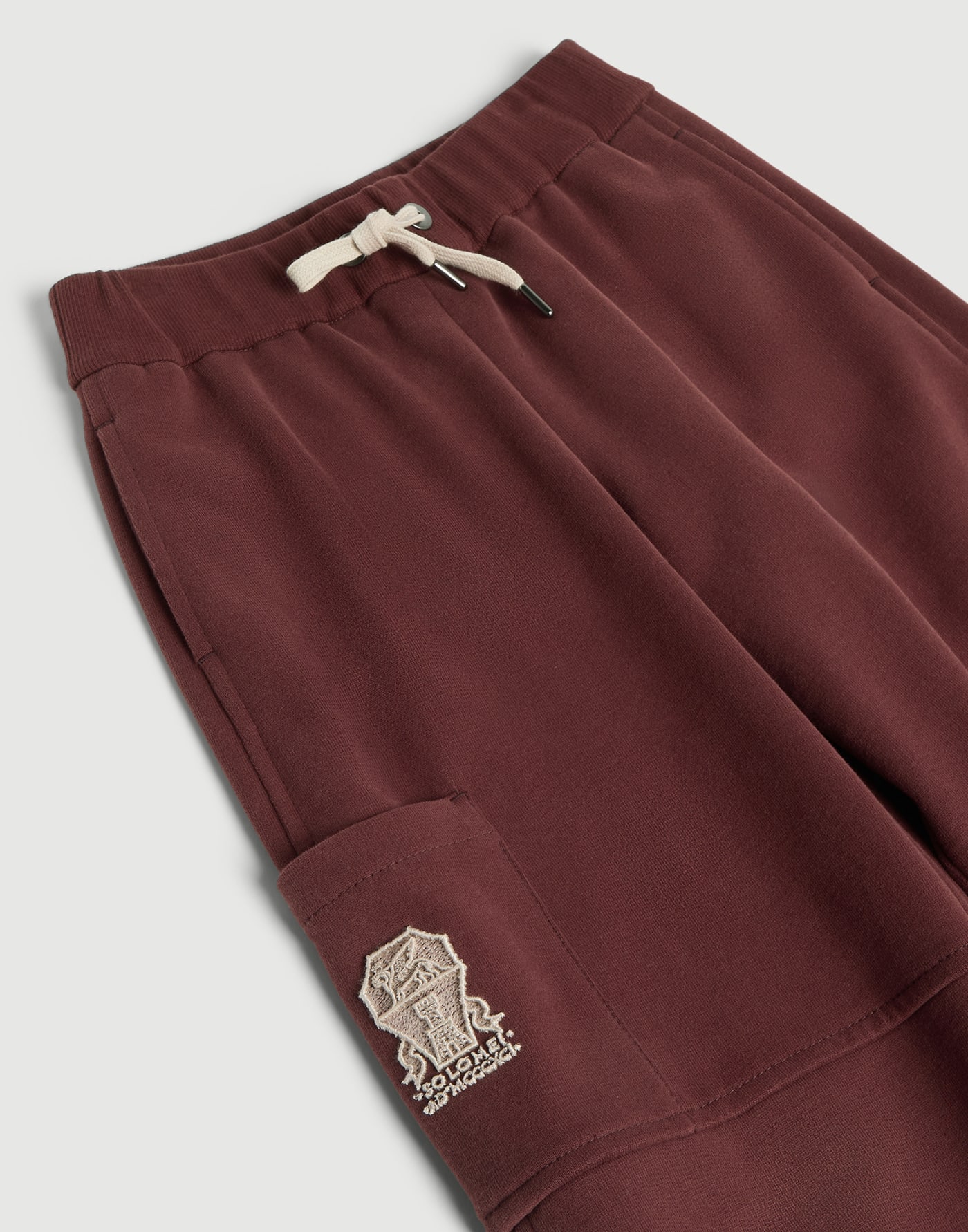 Pantalone in felpa Bordeaux Bambina - Brunello Cucinelli