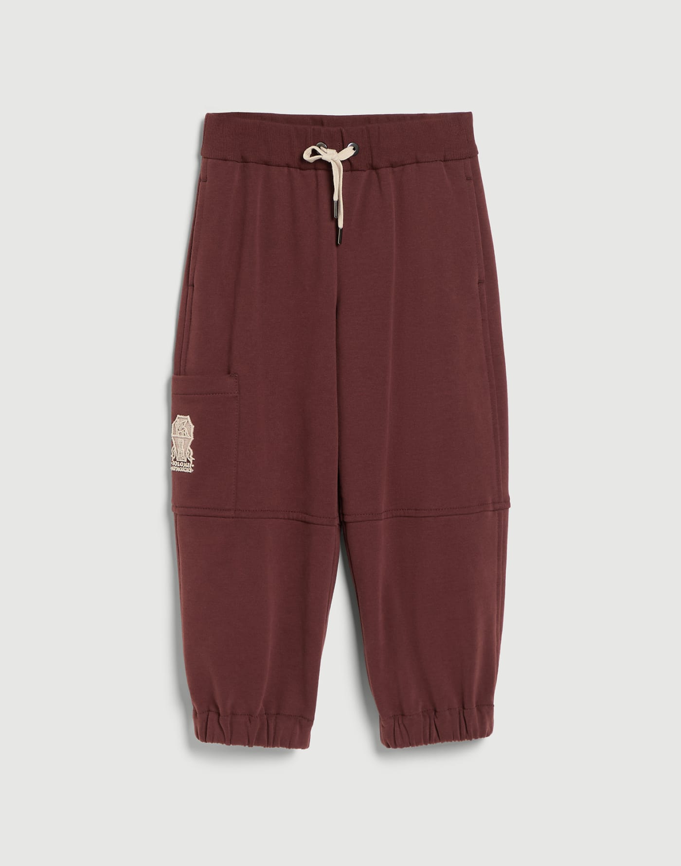 Pantalone in felpa Bordeaux Bambina - Brunello Cucinelli