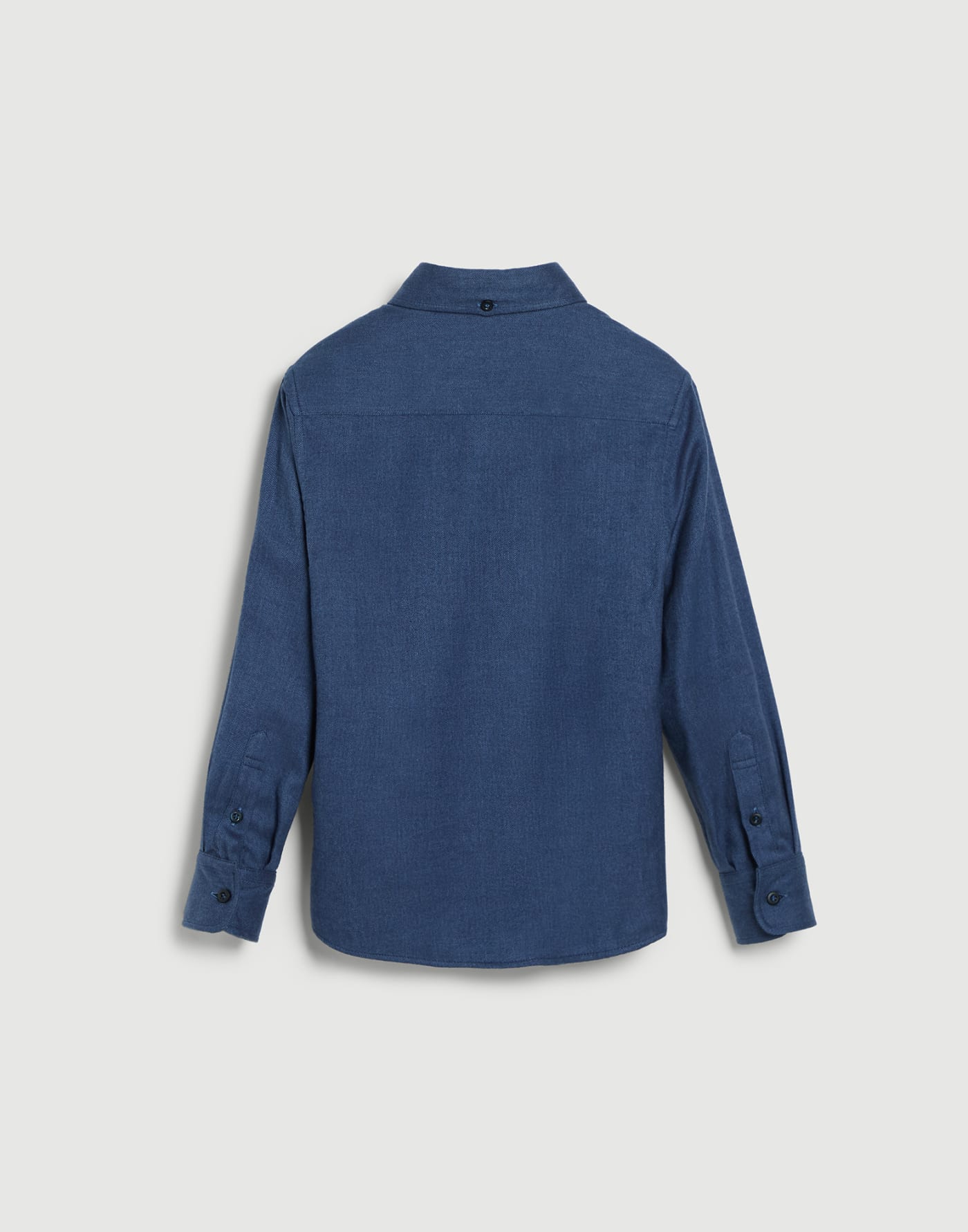 Flannel chevron shirt Blue Boys - Brunello Cucinelli