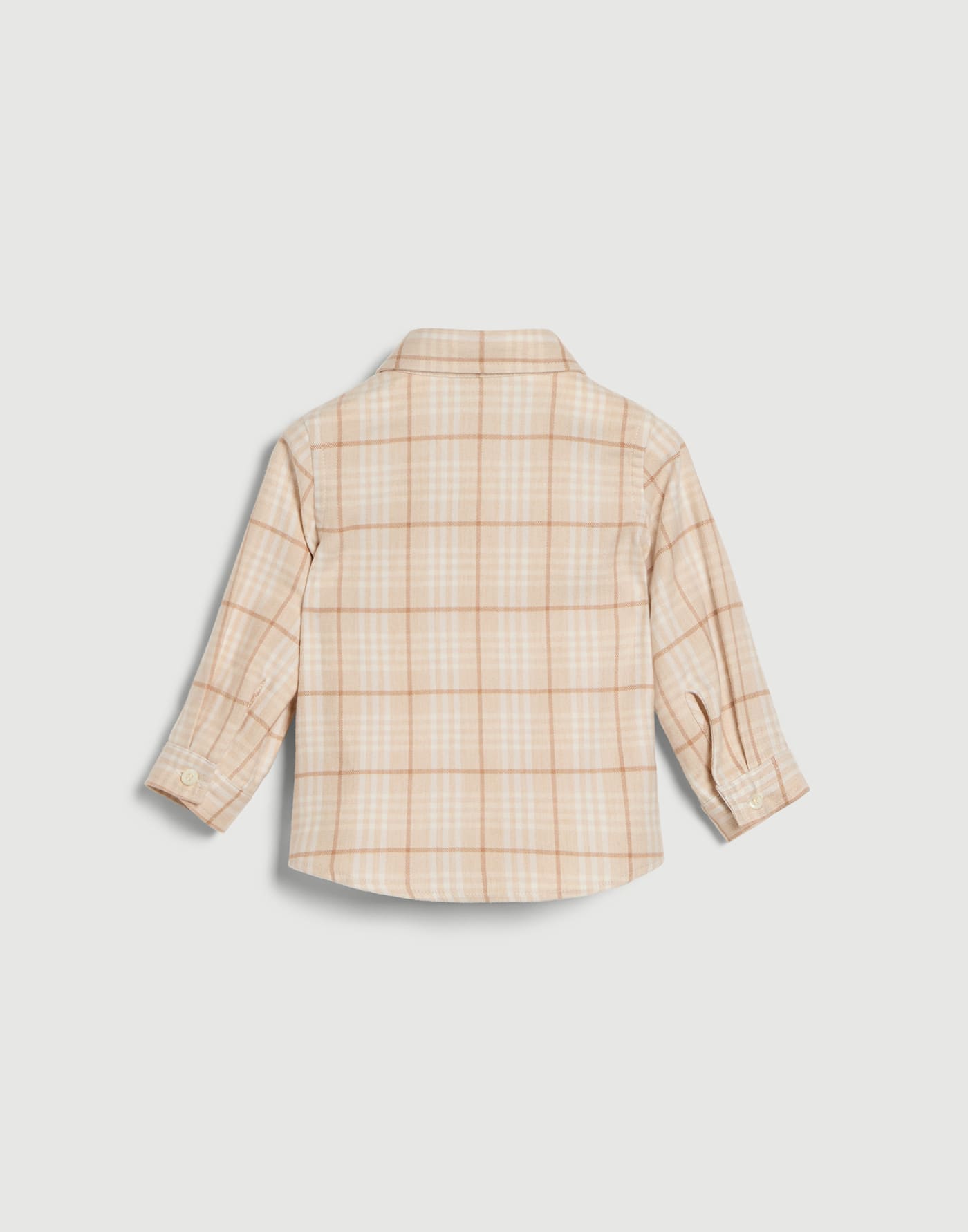 Baby Bernie法蘭絨襯衫 沙色 嬰幼兒 - Brunello Cucinelli