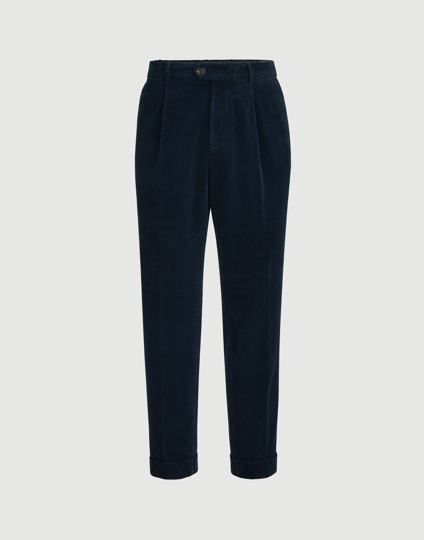 Corduroy trousers Navy Blue Man - Brunello Cucinelli