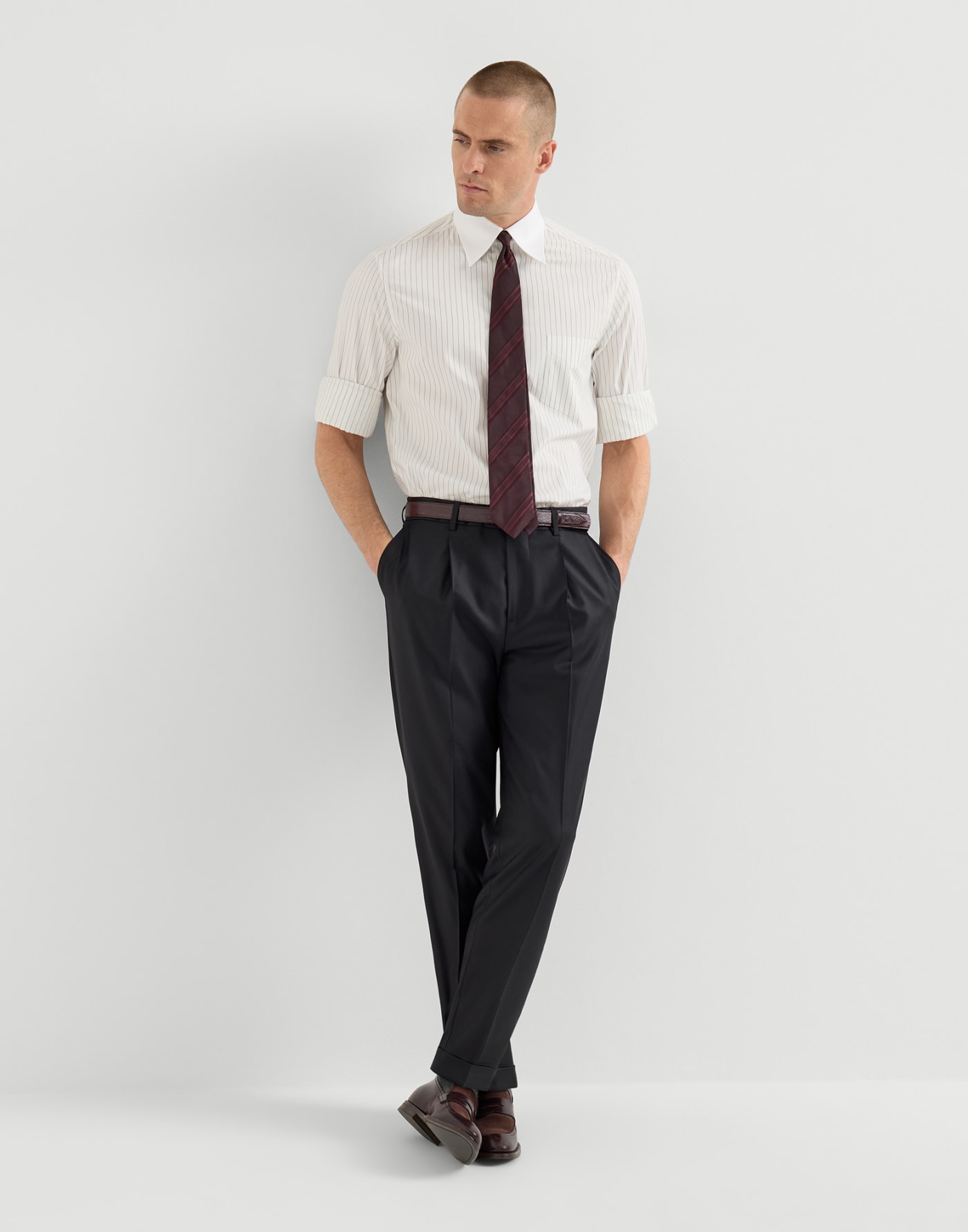 Four Season Trousers Black Man - Brunello Cucinelli