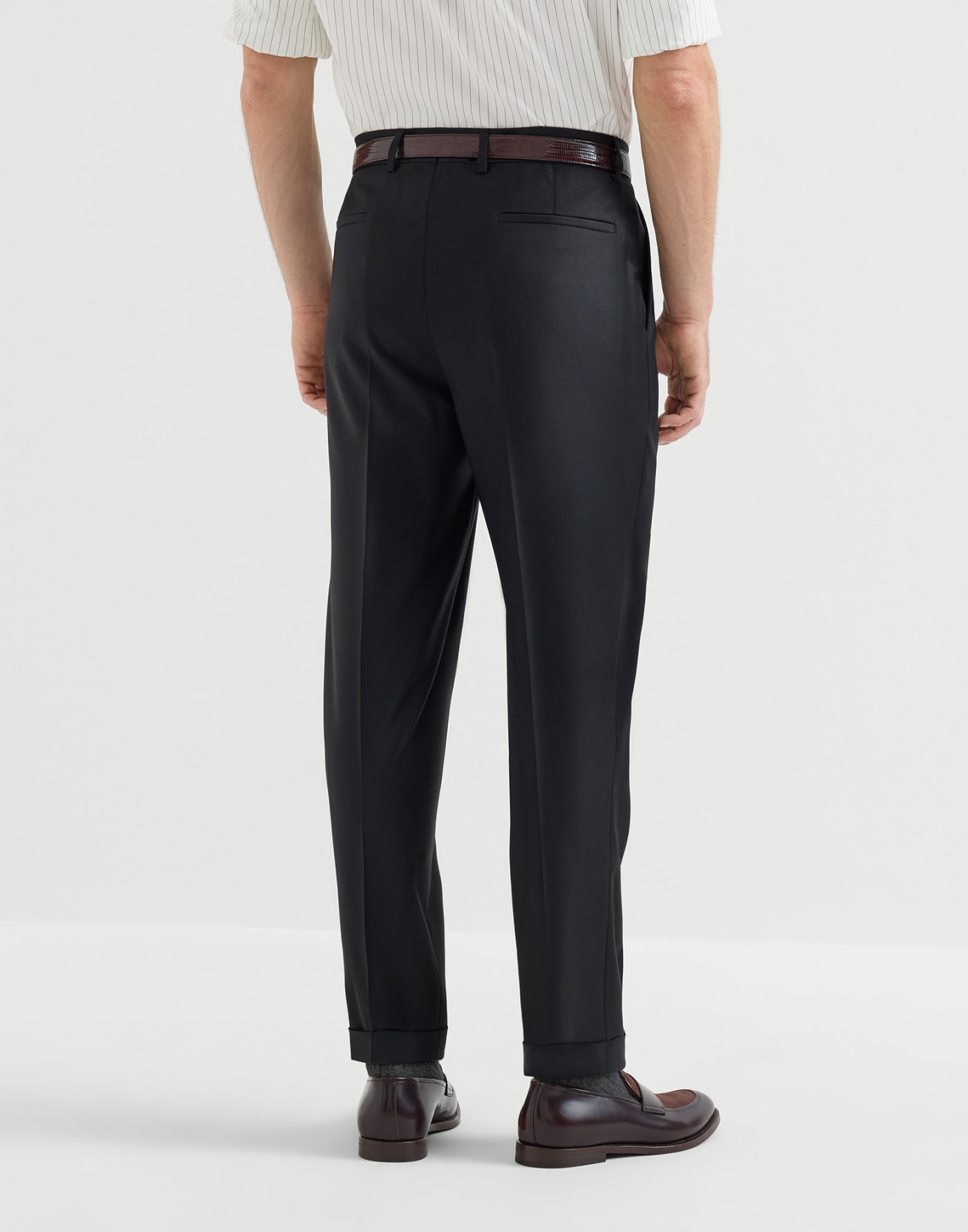 Four Season Trousers Black Man - Brunello Cucinelli