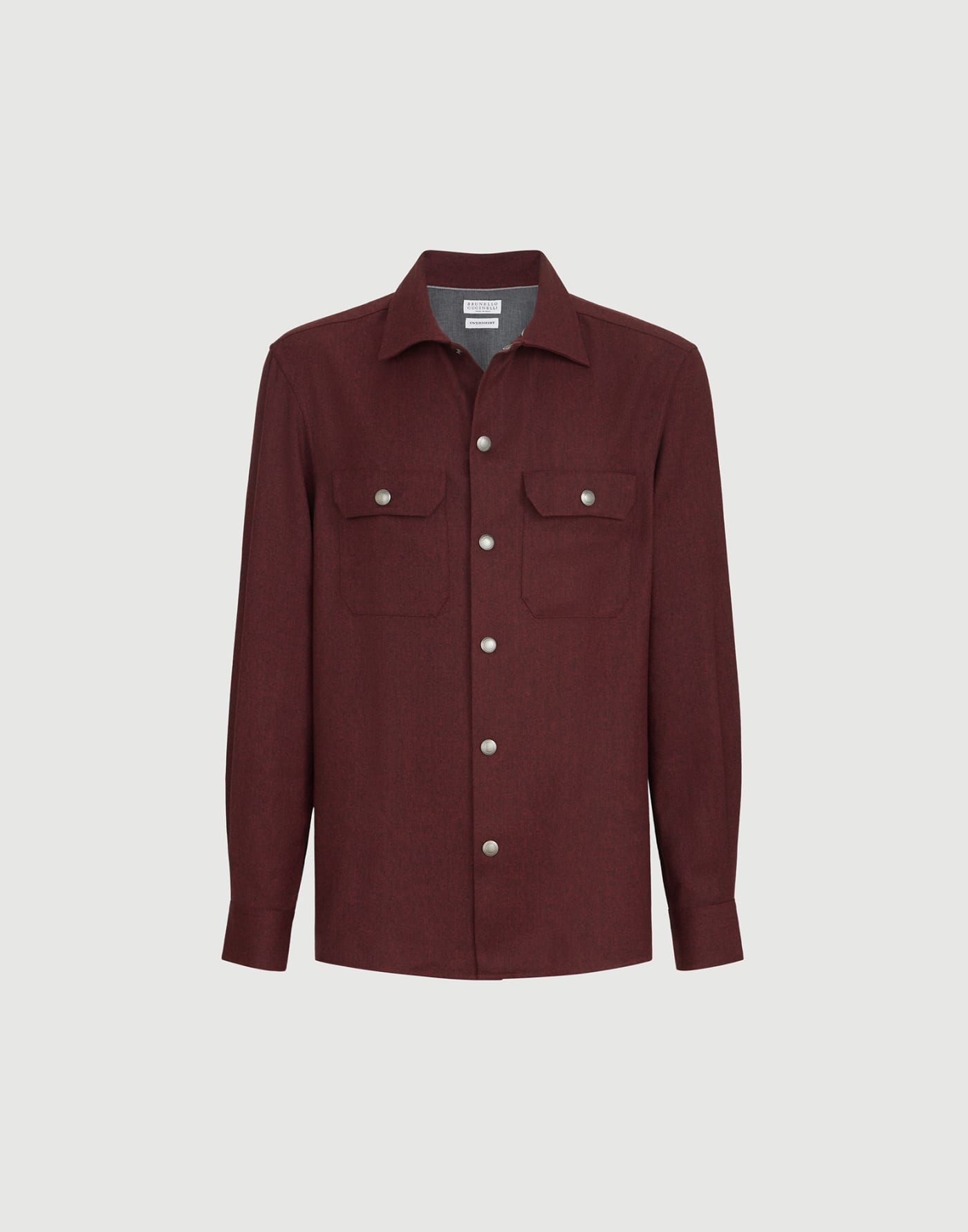 Overshirt with spread collar Lava Man - Brunello Cucinelli