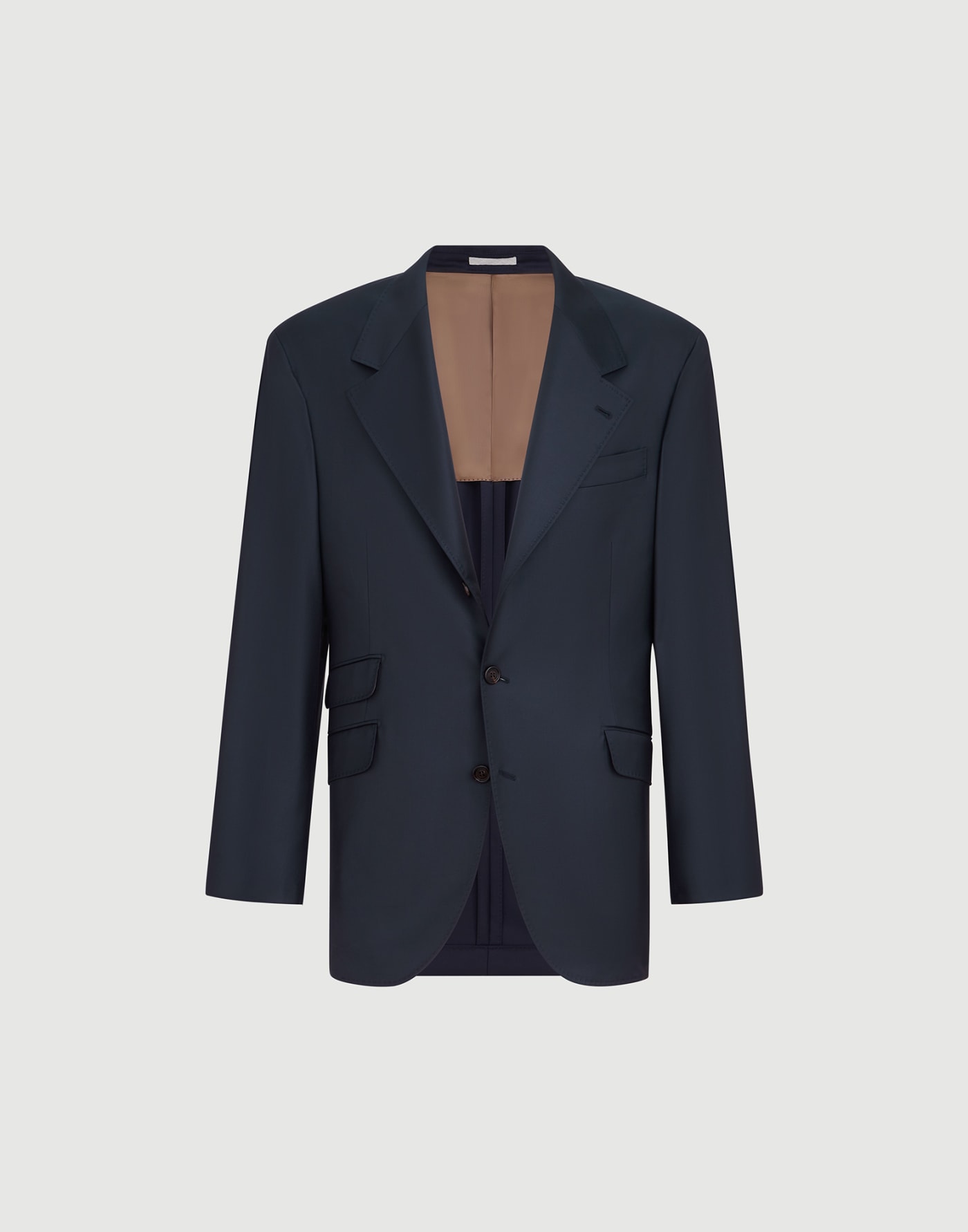 フォーシーズン バタヴィアツイルジャケット ネイビーブルー メンズ - Brunello Cucinelli