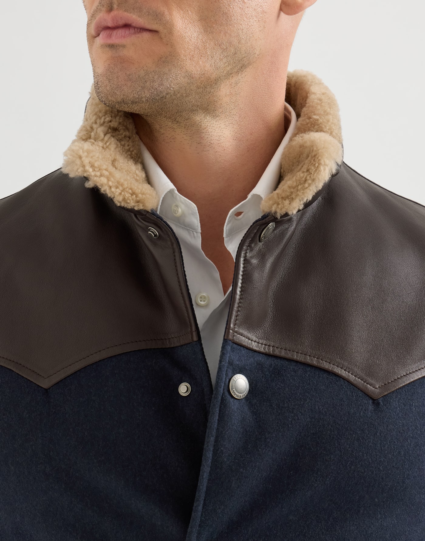Down vest Blue Man - Brunello Cucinelli