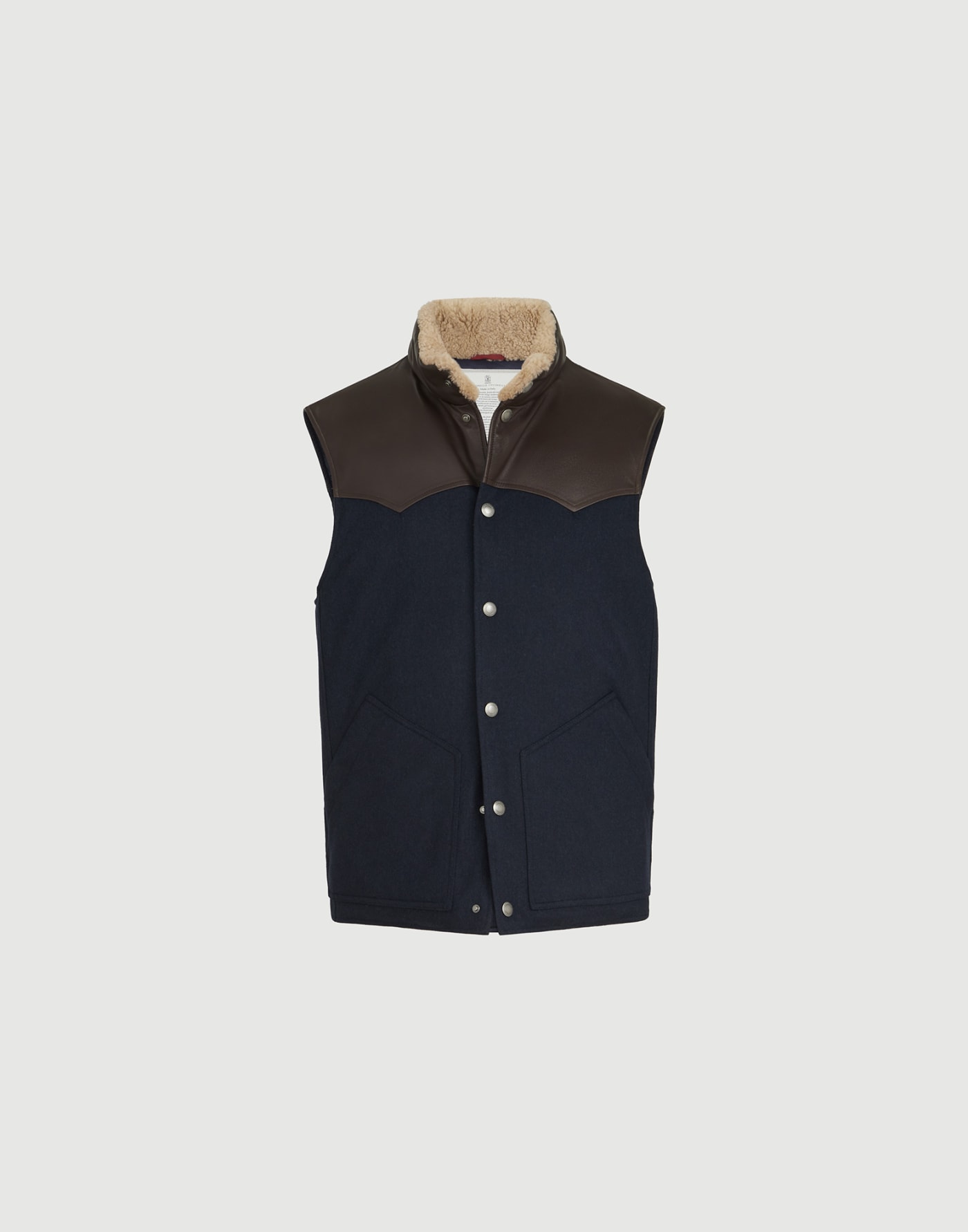 Down vest Blue Man - Brunello Cucinelli