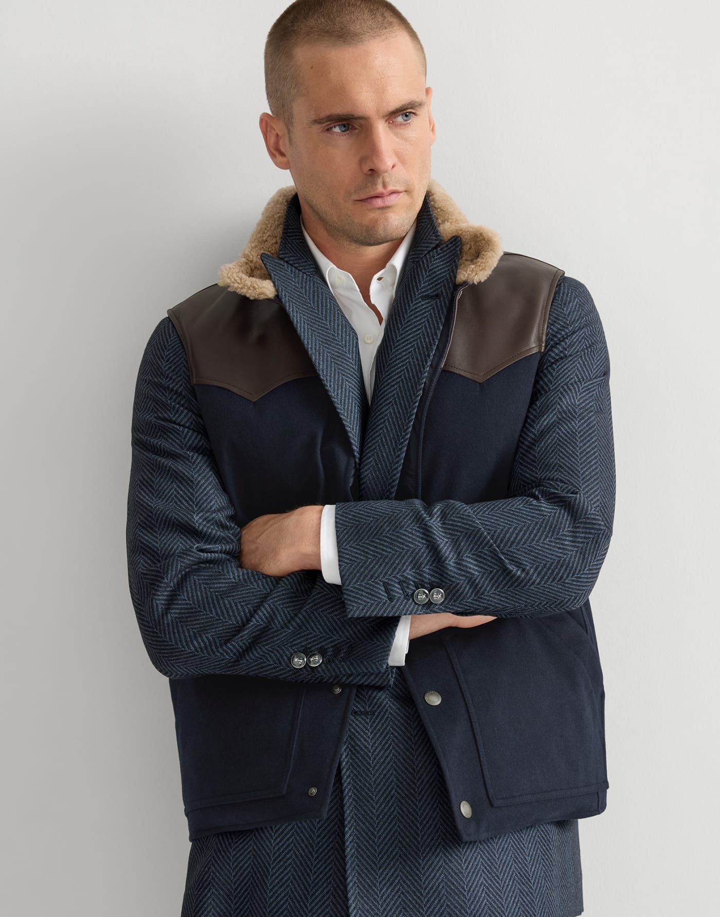 Down vest Blue Man - Brunello Cucinelli